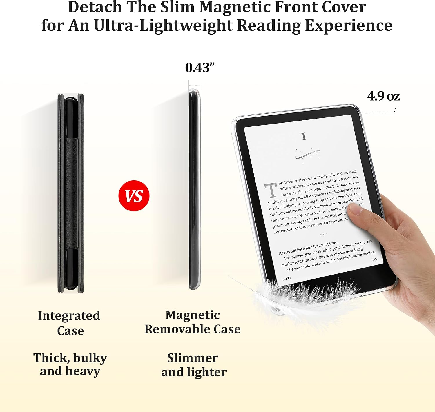 ESTUCHE SESENSE MAGNETIC PARA KINDLE PAPERWHITE 7'' 12ª GEN 2024 Y COLORSOFT - 4