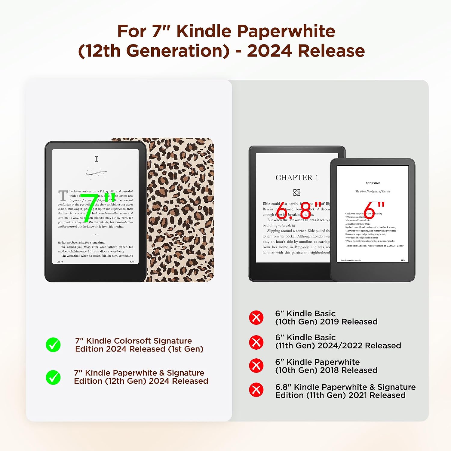 ESTUCHE SESENSE MAGNÉTICO PARA KINDLE PAPERWHITE 7'' 12ª GEN 2024 Y COLORSOFT - 2