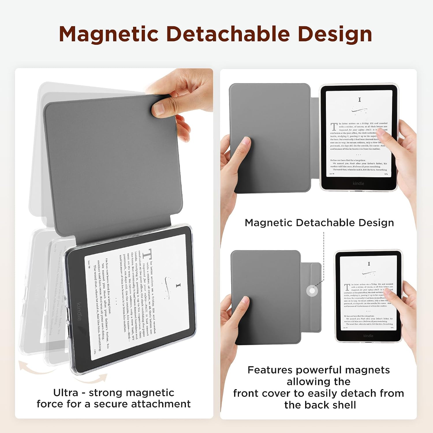 ESTUCHE SESENSE MAGNÉTICO PARA KINDLE PAPERWHITE 7'' 12ª GEN 2024 Y COLORSOFT - 3