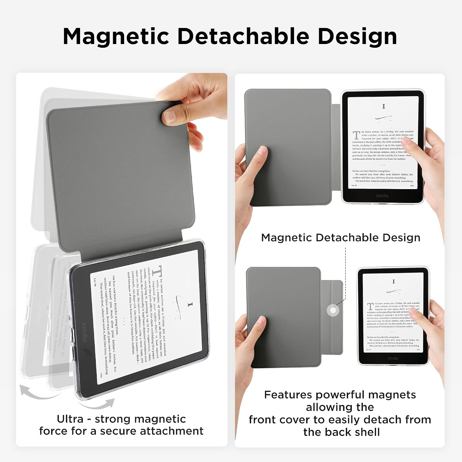 ESTUCHE SESENSE MAGNÉTICO PARA KINDLE PAPERWHITE 7'' 12ª GEN 2024 Y COLORSOFT - 3