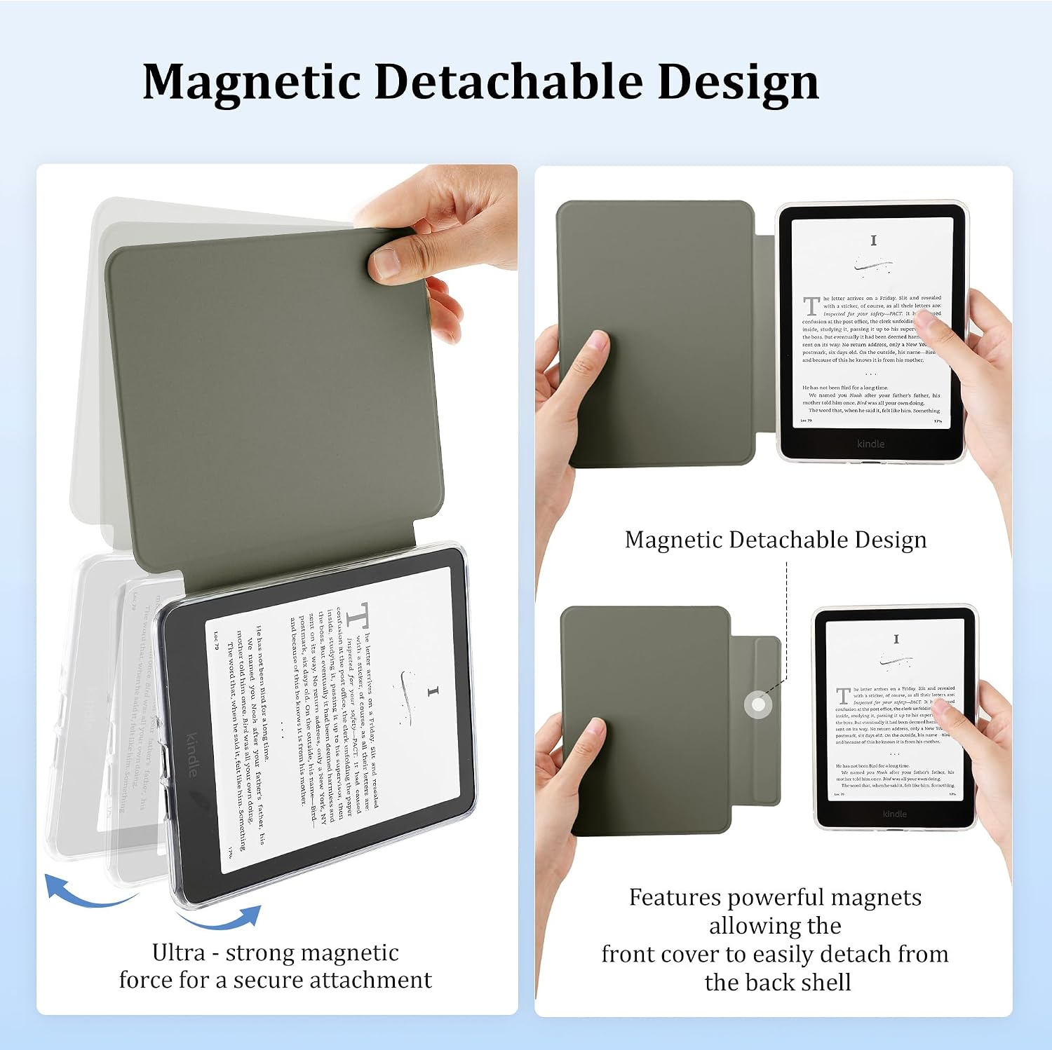 ESTUCHE SESENSE MAGNÉTICO PARA KINDLE PAPERWHITE 7'' 12ª GEN 2024 Y COLORSOFT - 3