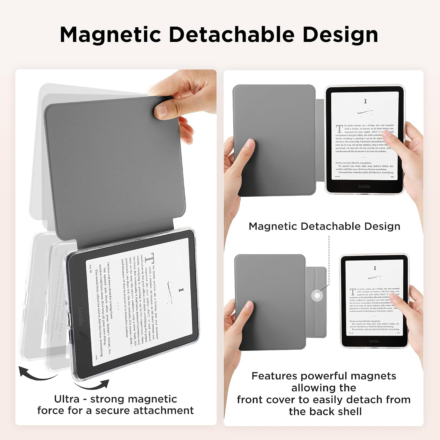 ESTUCHE SESENSE MAGNÉTICO PARA KINDLE PAPERWHITE 7'' 12ª GEN 2024 Y COLORSOFT - 3