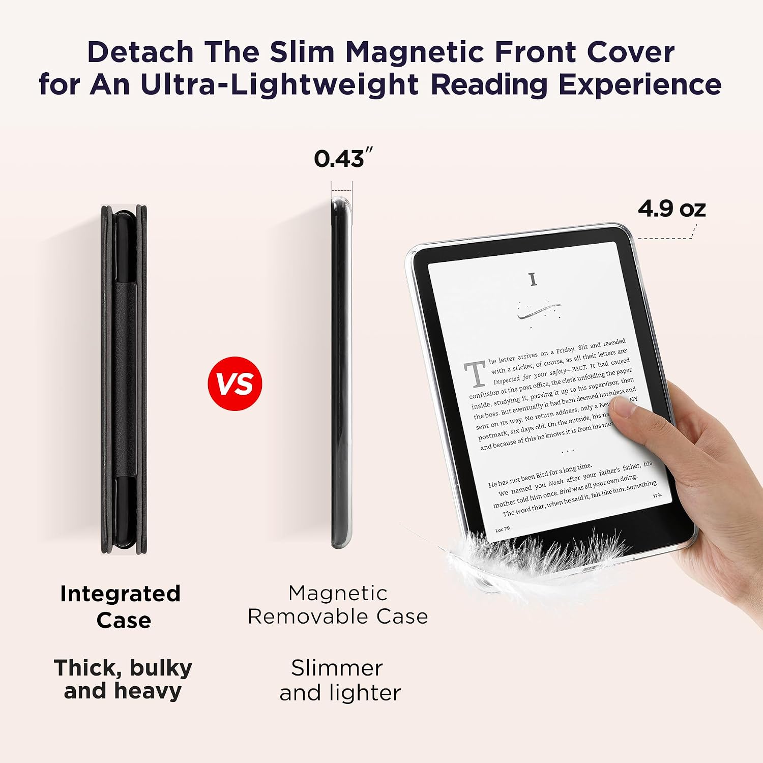 ESTUCHE SESENSE MAGNÉTICO PARA KINDLE PAPERWHITE 7'' 12ª GEN 2024 Y COLORSOFT - 4