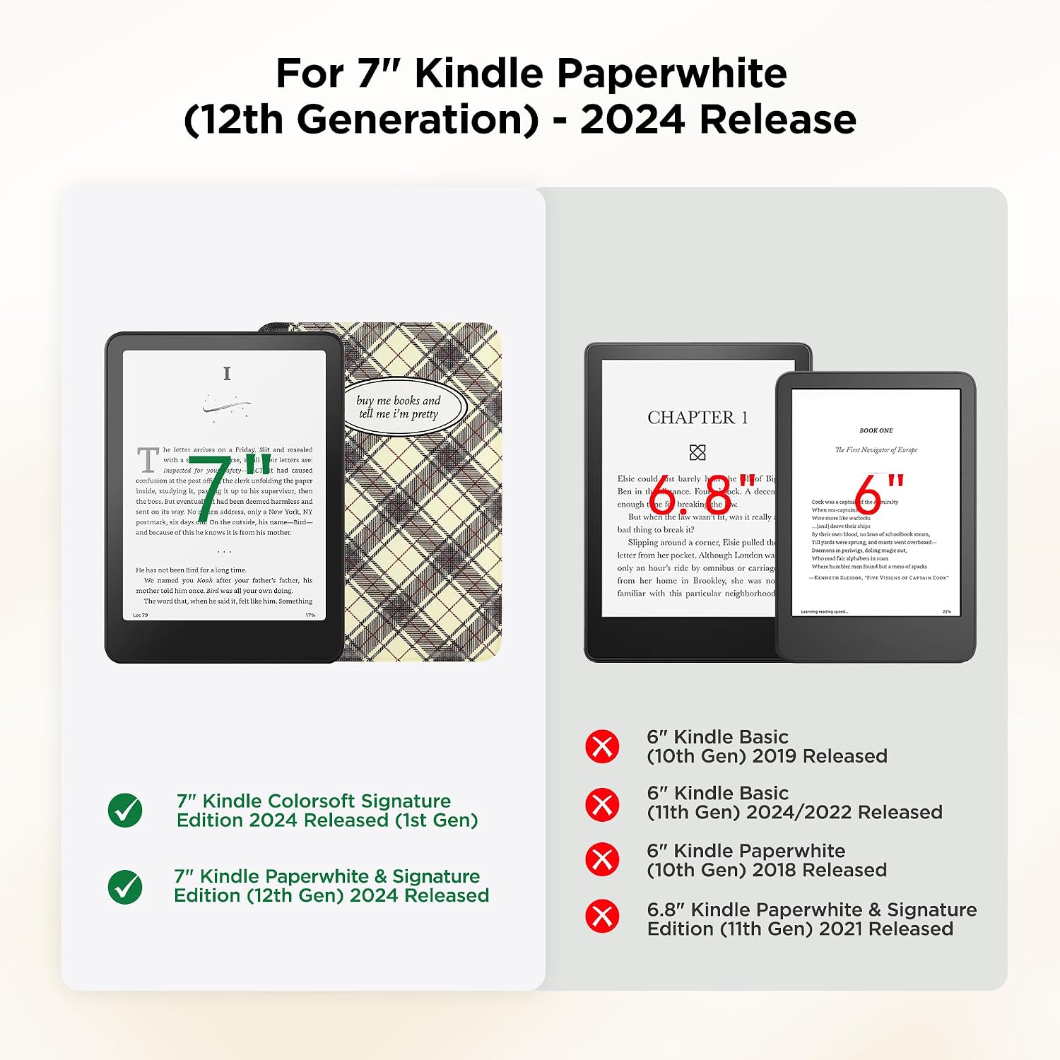ESTUCHE SESENSE MAGNÉTICO PARA KINDLE PAPERWHITE 7'' 12ª GEN 2024 Y COLORSOFT - 2