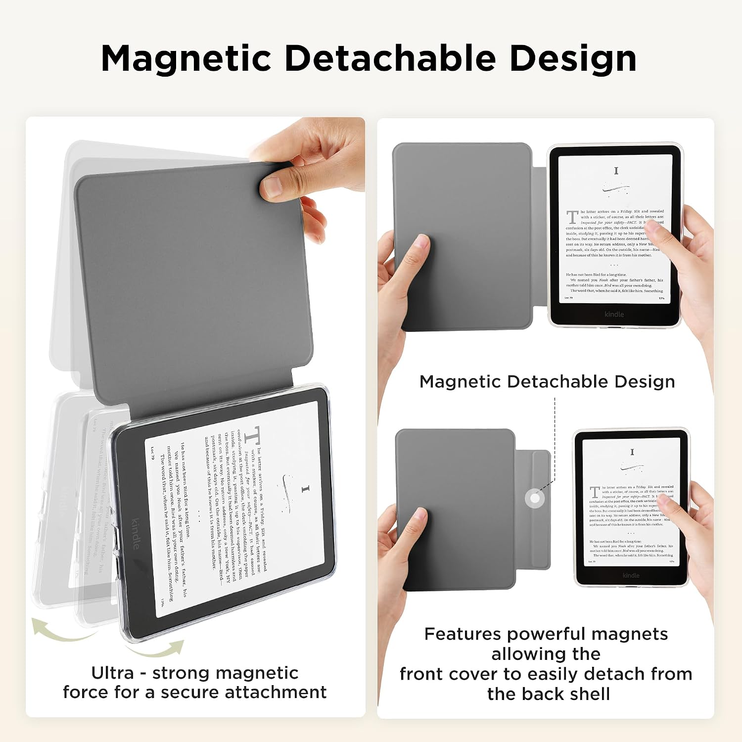 ESTUCHE SESENSE MAGNÉTICO PARA KINDLE PAPERWHITE 7'' 12ª GEN 2024 Y COLORSOFT - 3