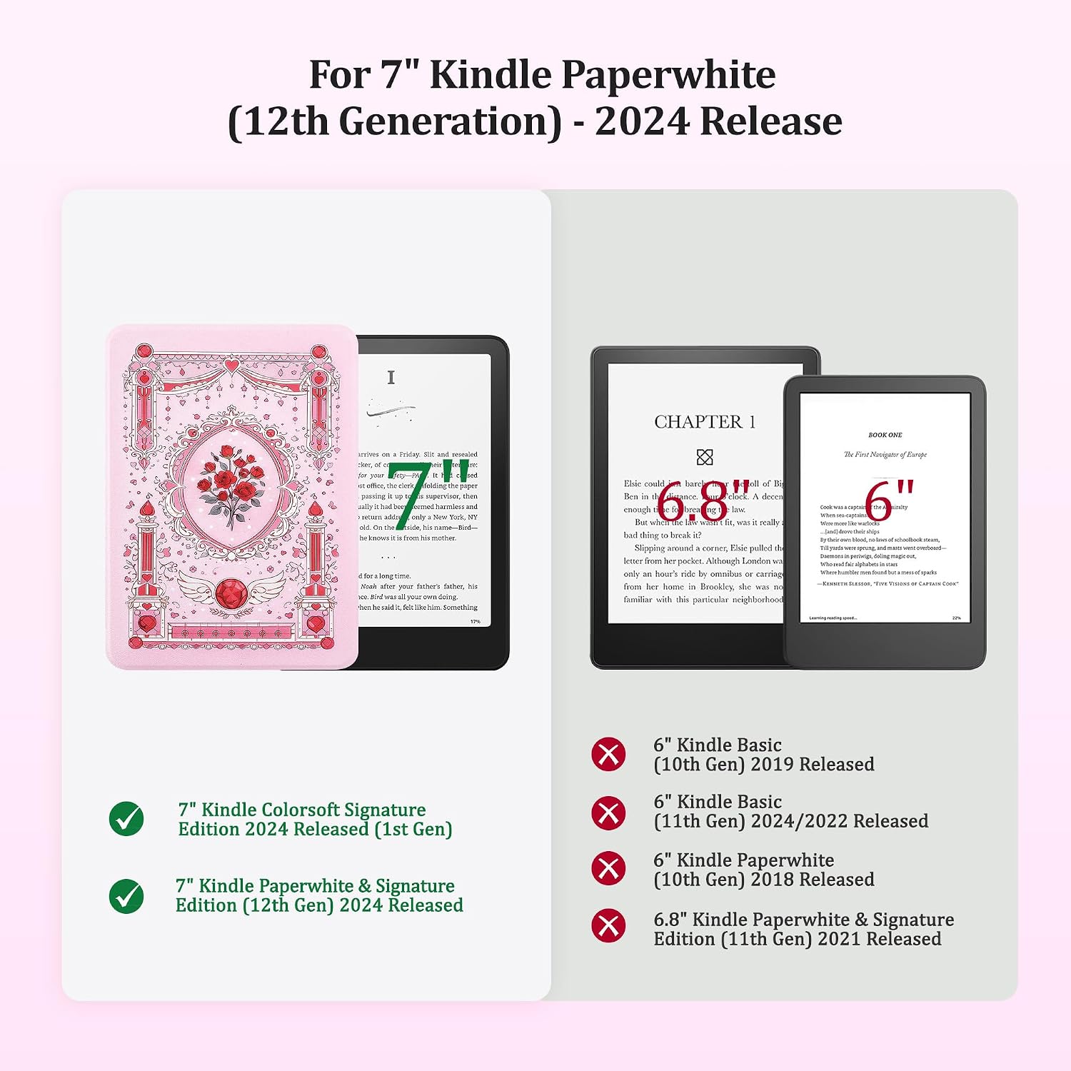 ESTUCHE SESENSE MAGNÉTICO PARA KINDLE PAPERWHITE 7'' 12ª GEN 2024 Y COLORSOFT - 2