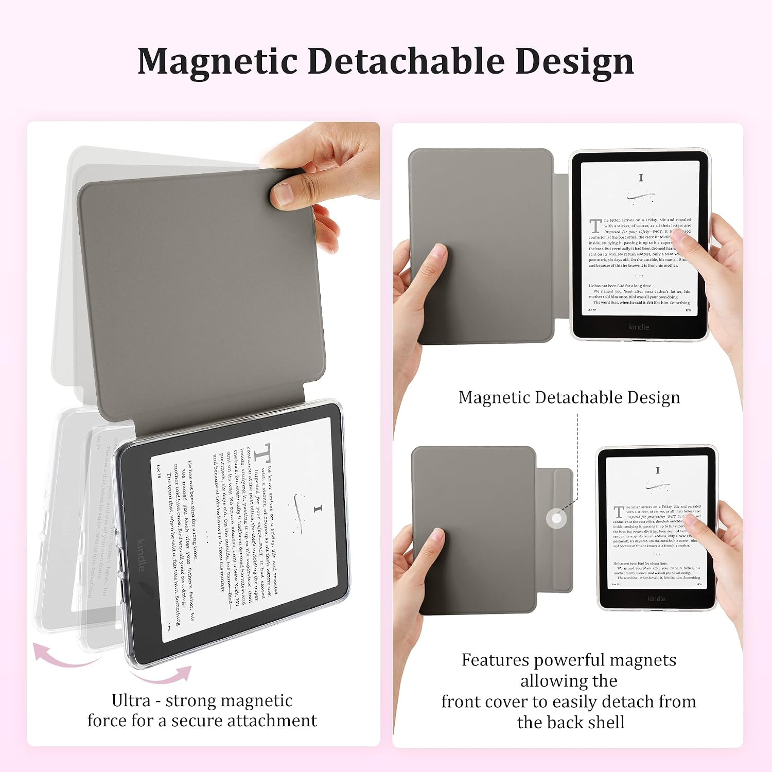 ESTUCHE SESENSE MAGNÉTICO PARA KINDLE PAPERWHITE 7'' 12ª GEN 2024 Y COLORSOFT - 3