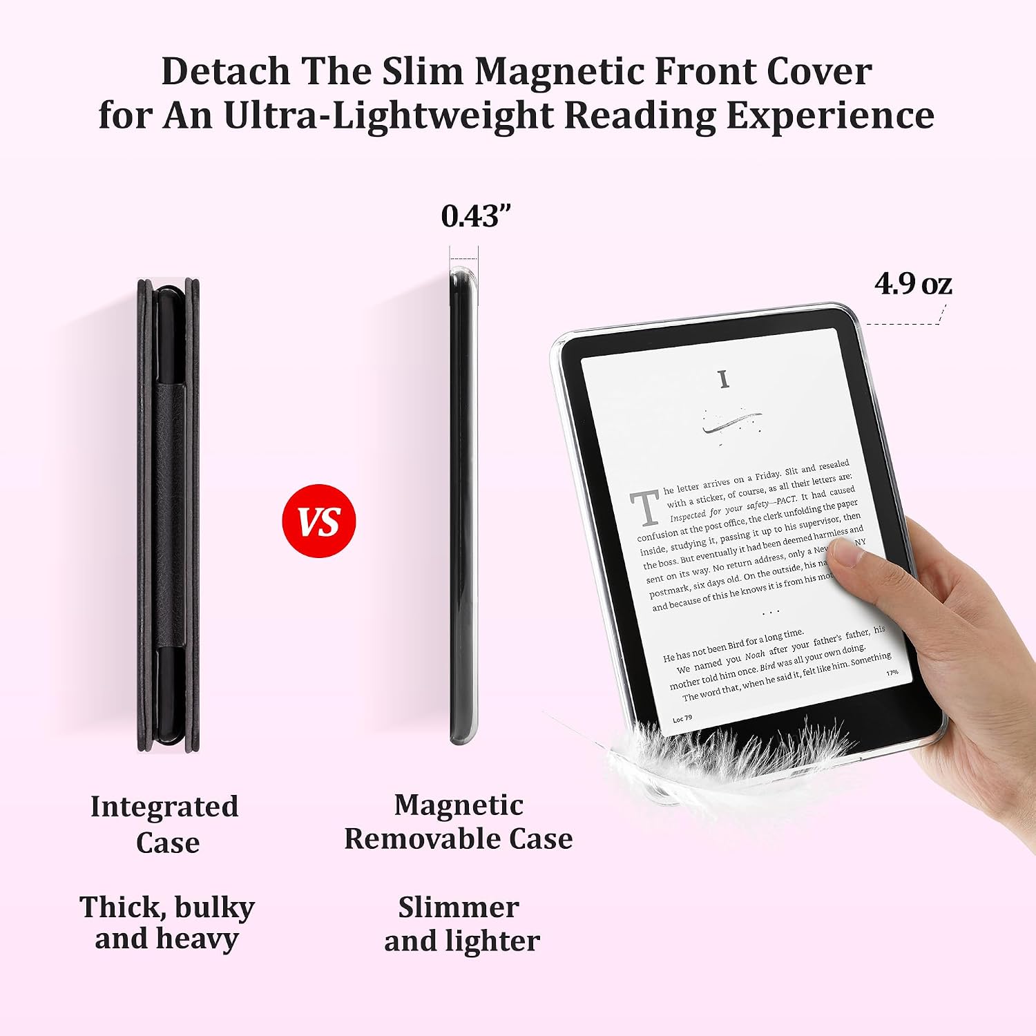 ESTUCHE SESENSE MAGNÉTICO PARA KINDLE PAPERWHITE 7'' 12ª GEN 2024 Y COLORSOFT - 4