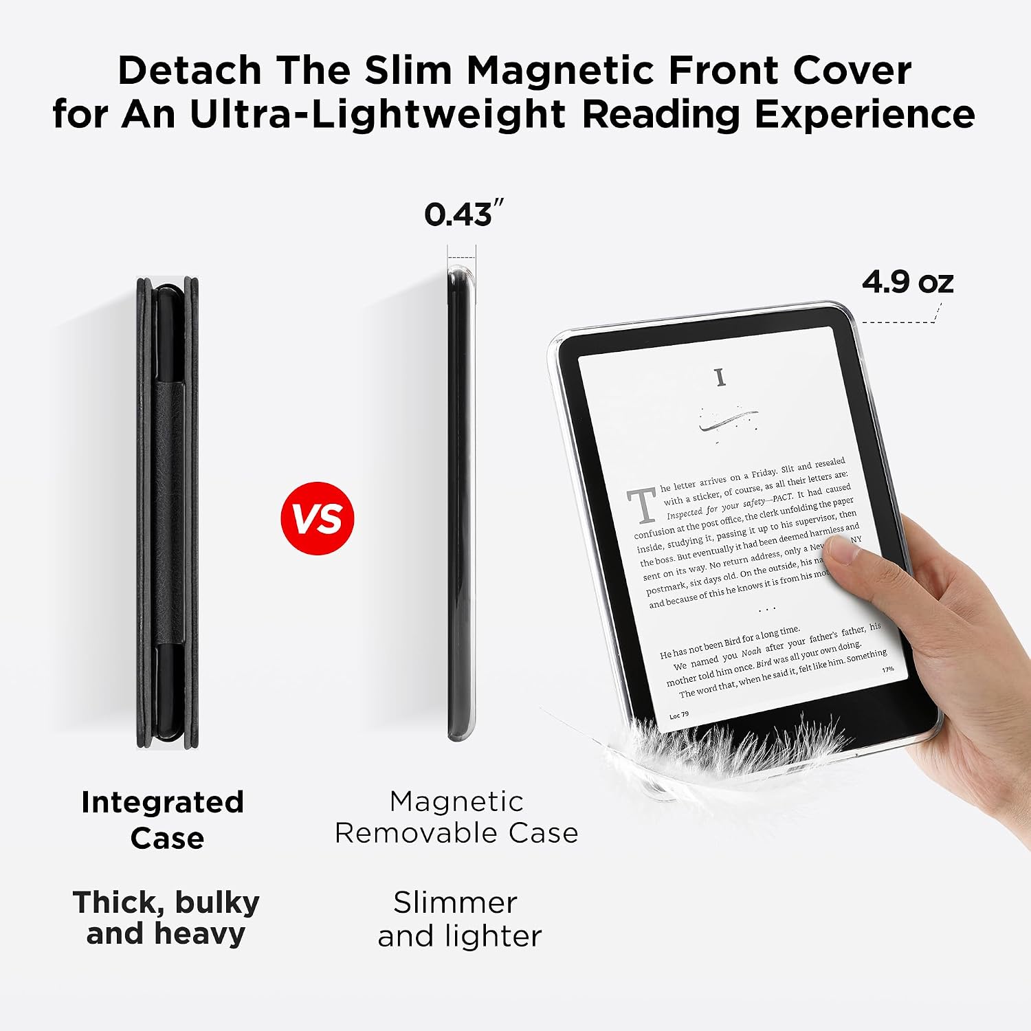ESTUCHE SESENSE MAGNÉTICO PARA KINDLE PAPERWHITE 7'' 12ª GEN 2024 Y COLORSOFT - 4