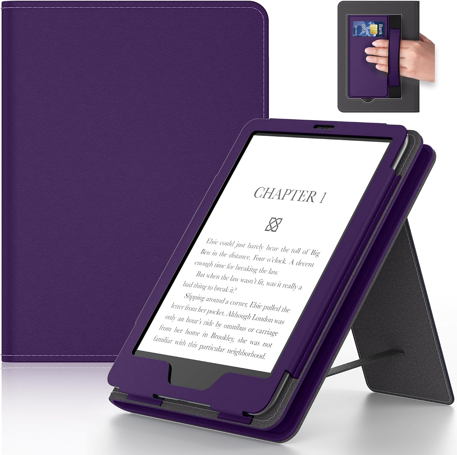 ESTUCHE PARA TABLET LAINERGIE 6 PULGADAS PÚRPURA - 1