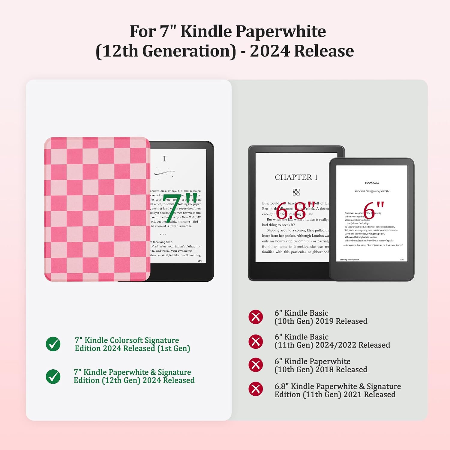 ESTUCHE SESENSE MAGNÉTICO PARA KINDLE PAPERWHITE 7'' 12ª GEN 2024 Y COLORSOFT - 2