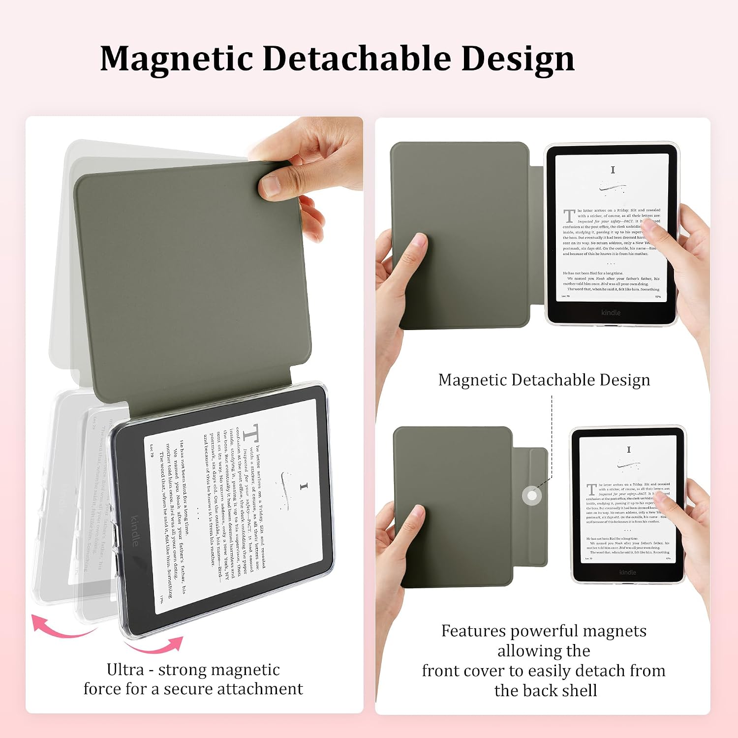 ESTUCHE SESENSE MAGNÉTICO PARA KINDLE PAPERWHITE 7'' 12ª GEN 2024 Y COLORSOFT - 3