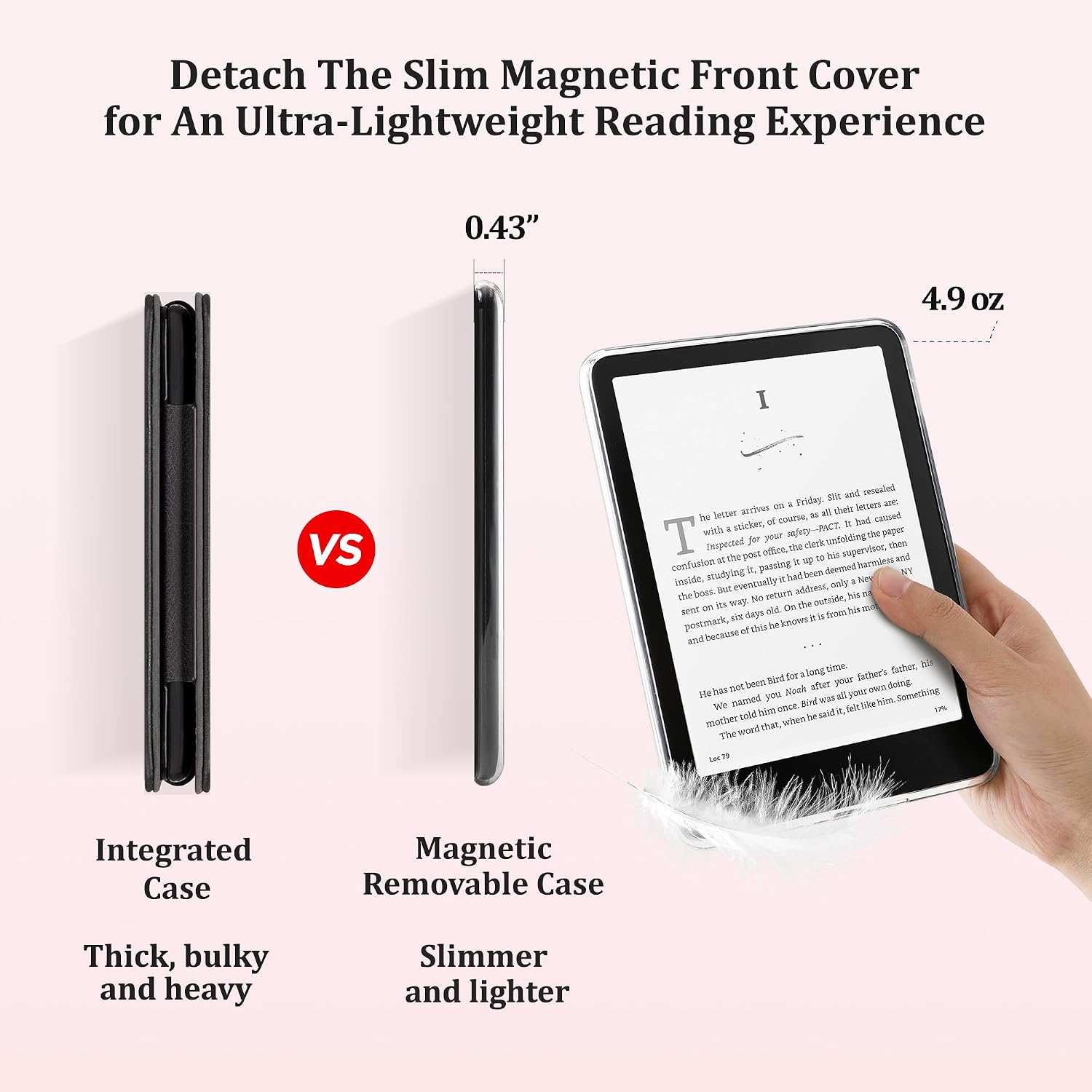 ESTUCHE SESENSE MAGNÉTICO PARA KINDLE PAPERWHITE 7'' 12ª GEN 2024 Y COLORSOFT - 4