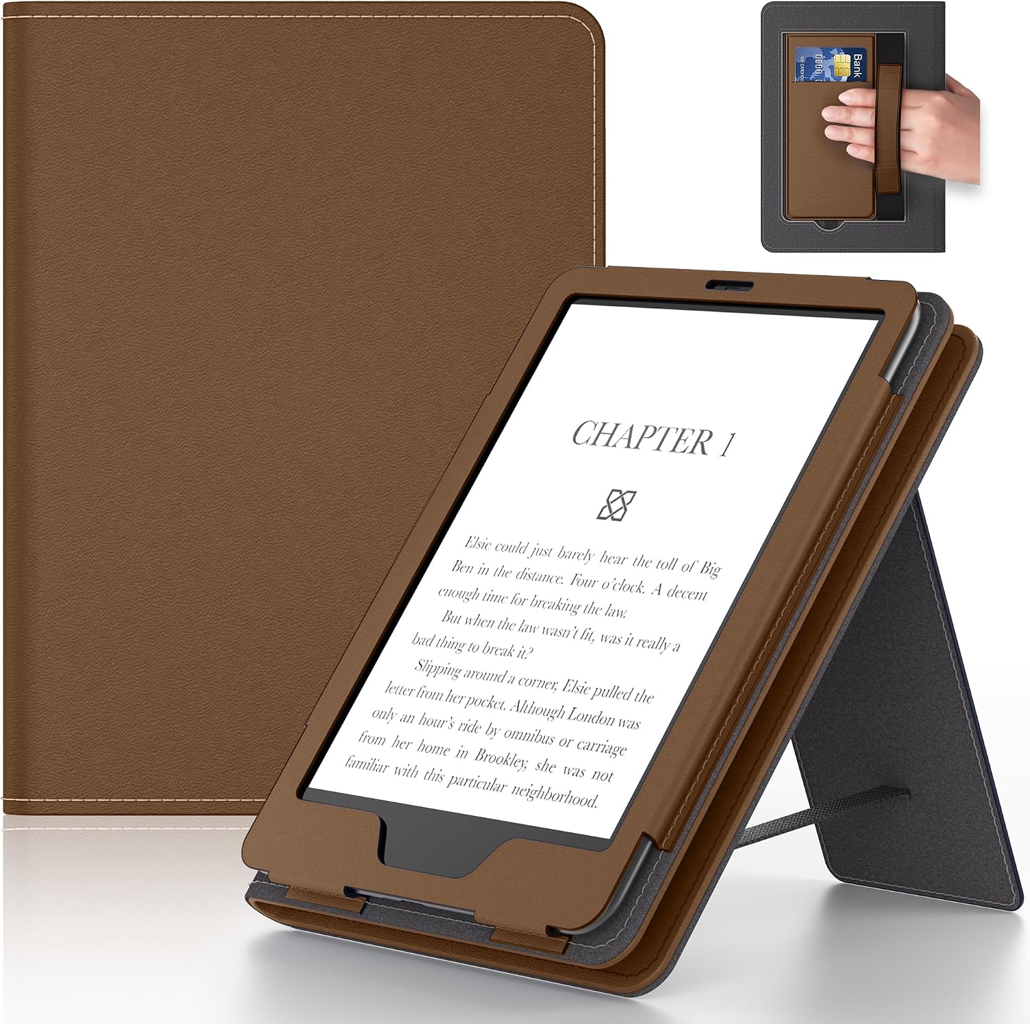 ESTUCHE PARA TABLET LAINERGIE 6 PULGADAS MARRÓN - 1