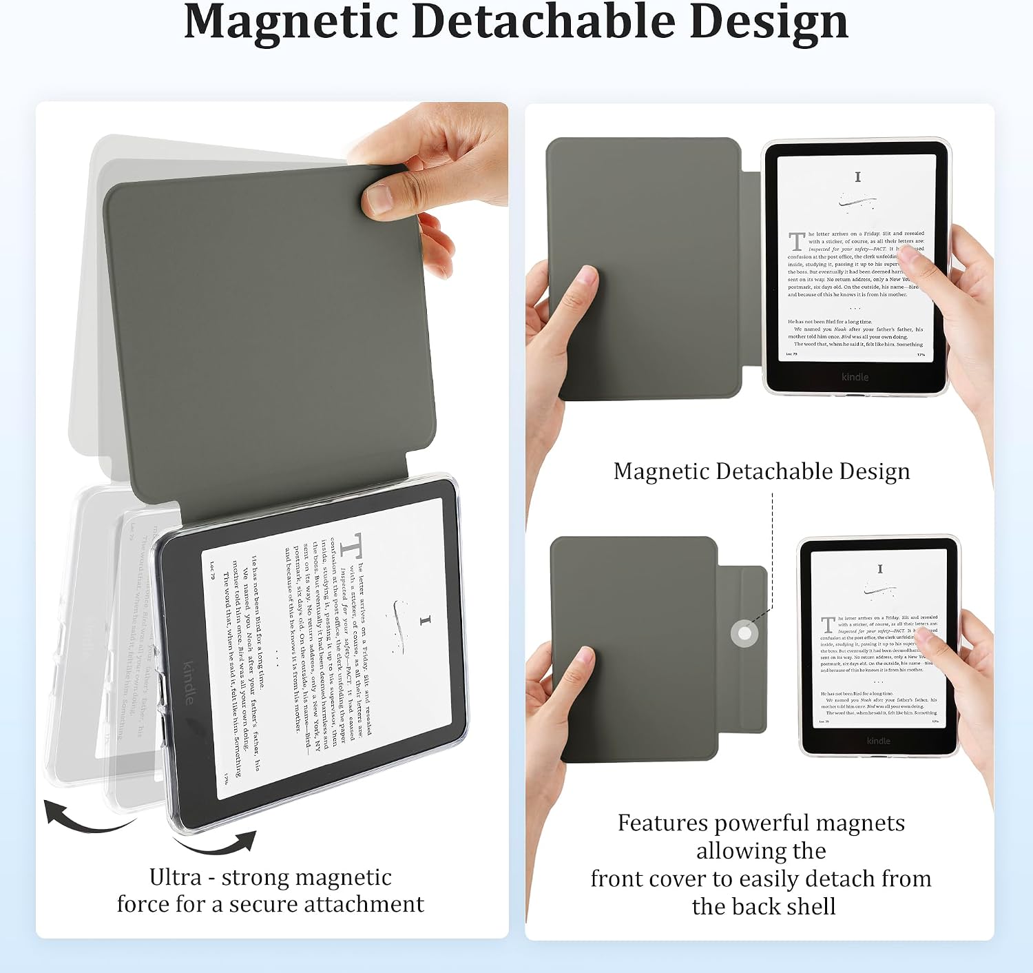 ESTUCHE MAGNÉTICO SESENSE PARA KINDLE PAPERWHITE 7'' 12ª GEN 2024 Y COLORSOFT - 3