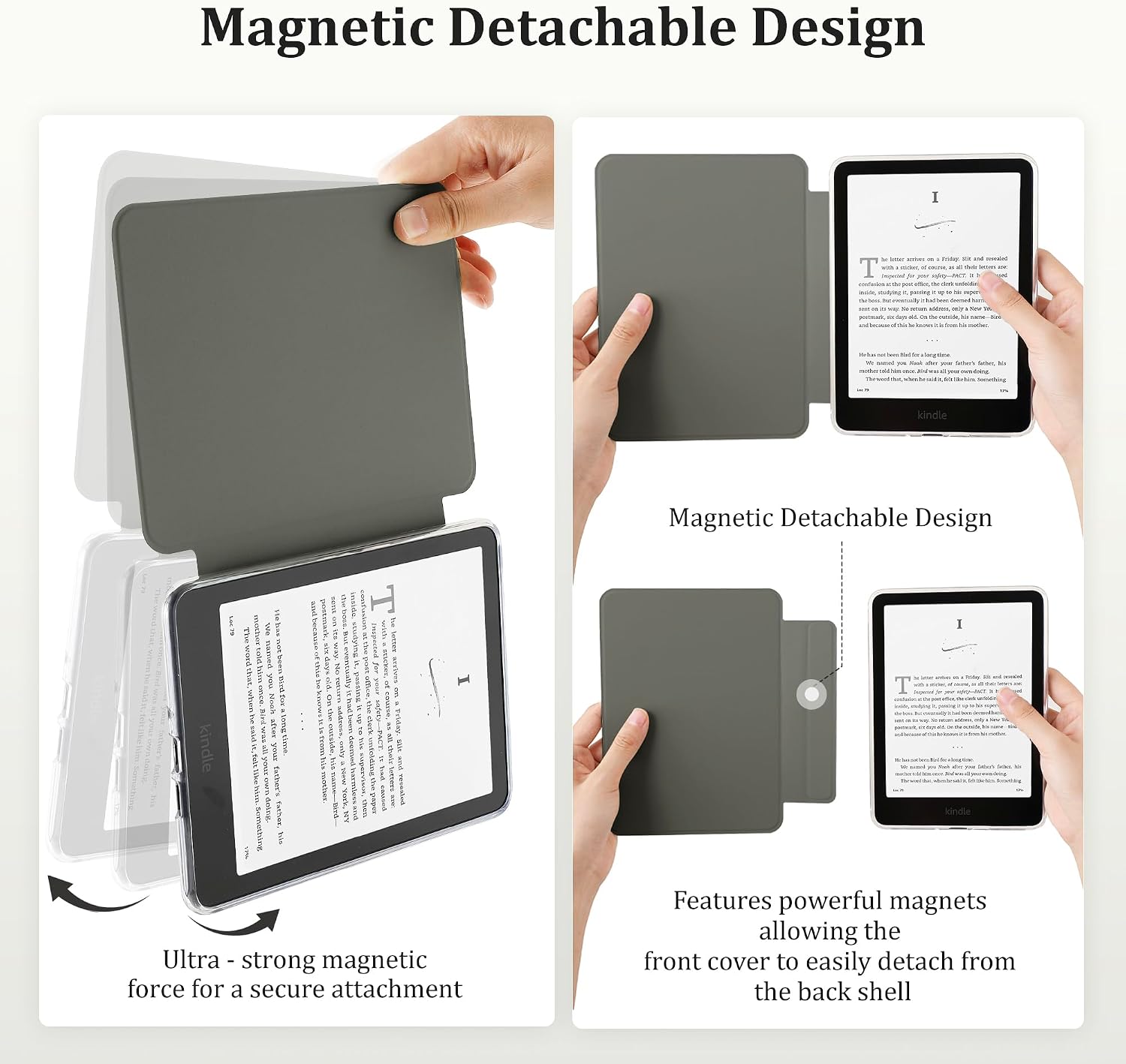 ESTUCHE SESENSE MAGNÉTICO PARA KINDLE PAPERWHITE 7'' 12ª GEN 2024 Y COLORSOFT - 3