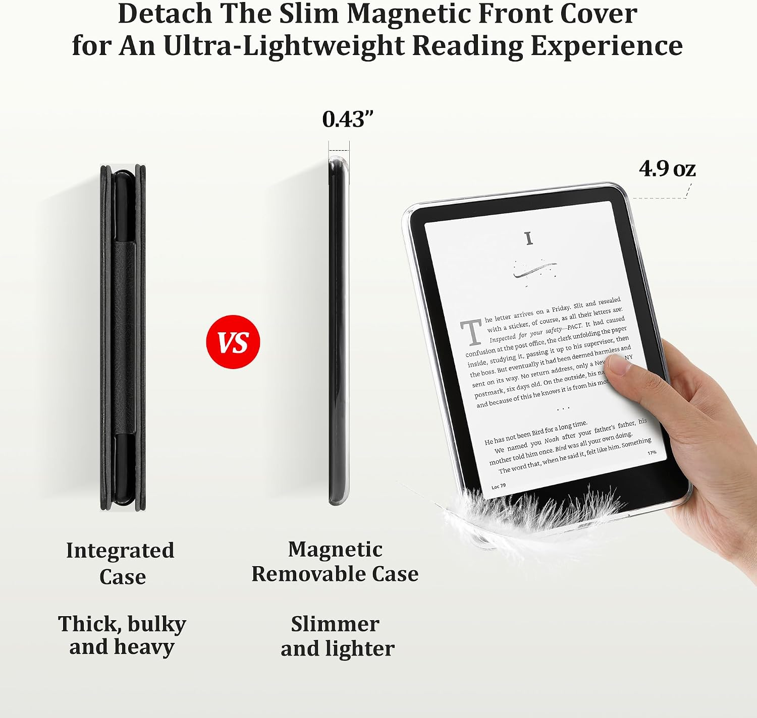 ESTUCHE SESENSE MAGNÉTICO PARA KINDLE PAPERWHITE 7'' 12ª GEN 2024 Y COLORSOFT - 4