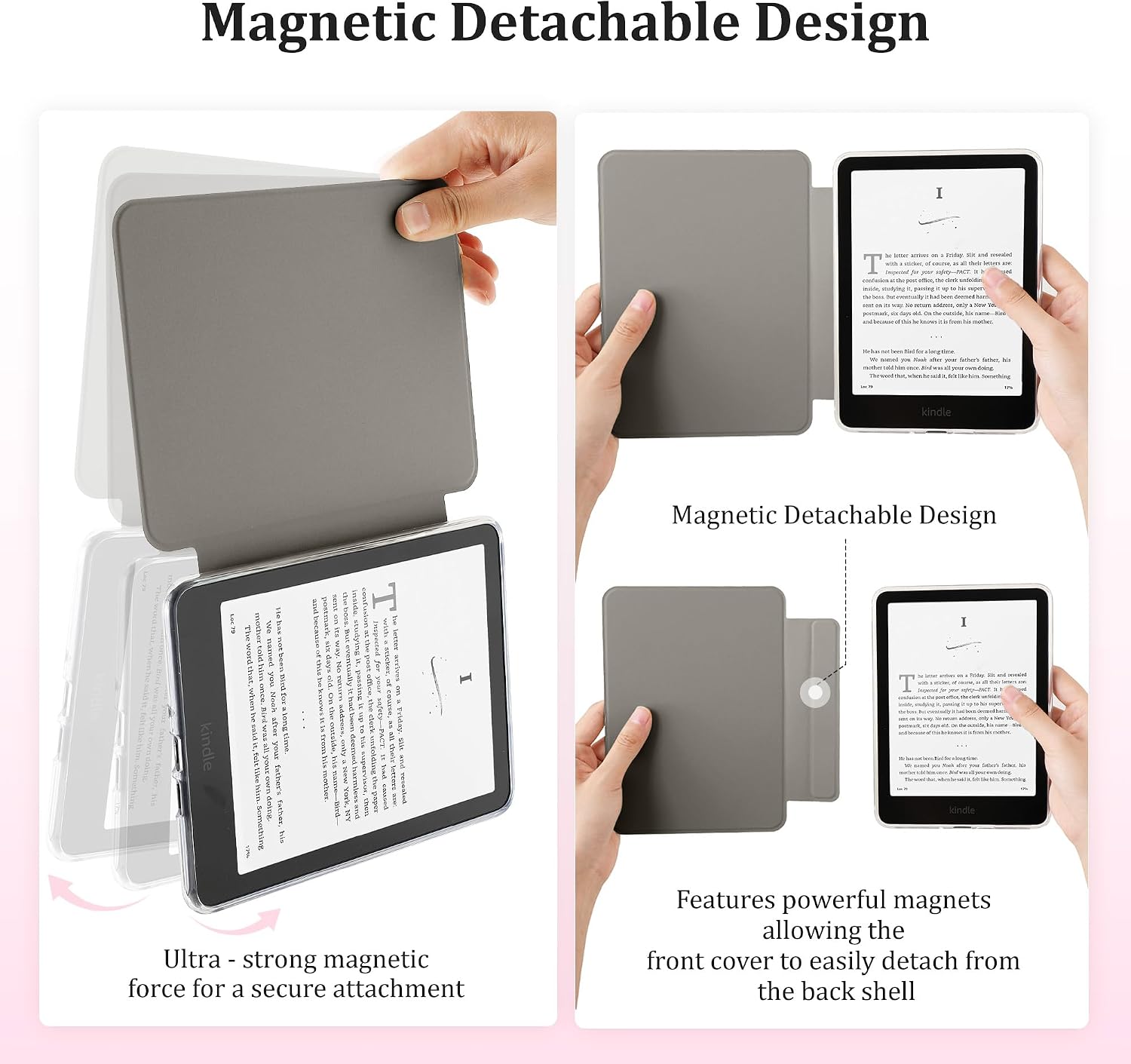 ESTUCHE SESENSE MAGNÉTICO PARA KINDLE PAPERWHITE 7'' 12ª GEN 2024 Y COLORSOFT - 3