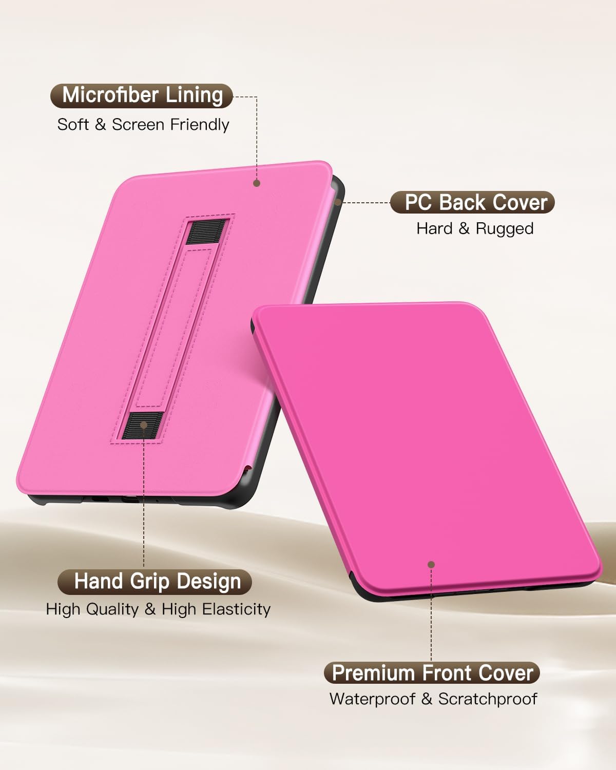 ESTUCHE MOKO PARA KINDLE PAPERWHITE 7' 12ª GEN 2024 PERSIAN PINK - 5