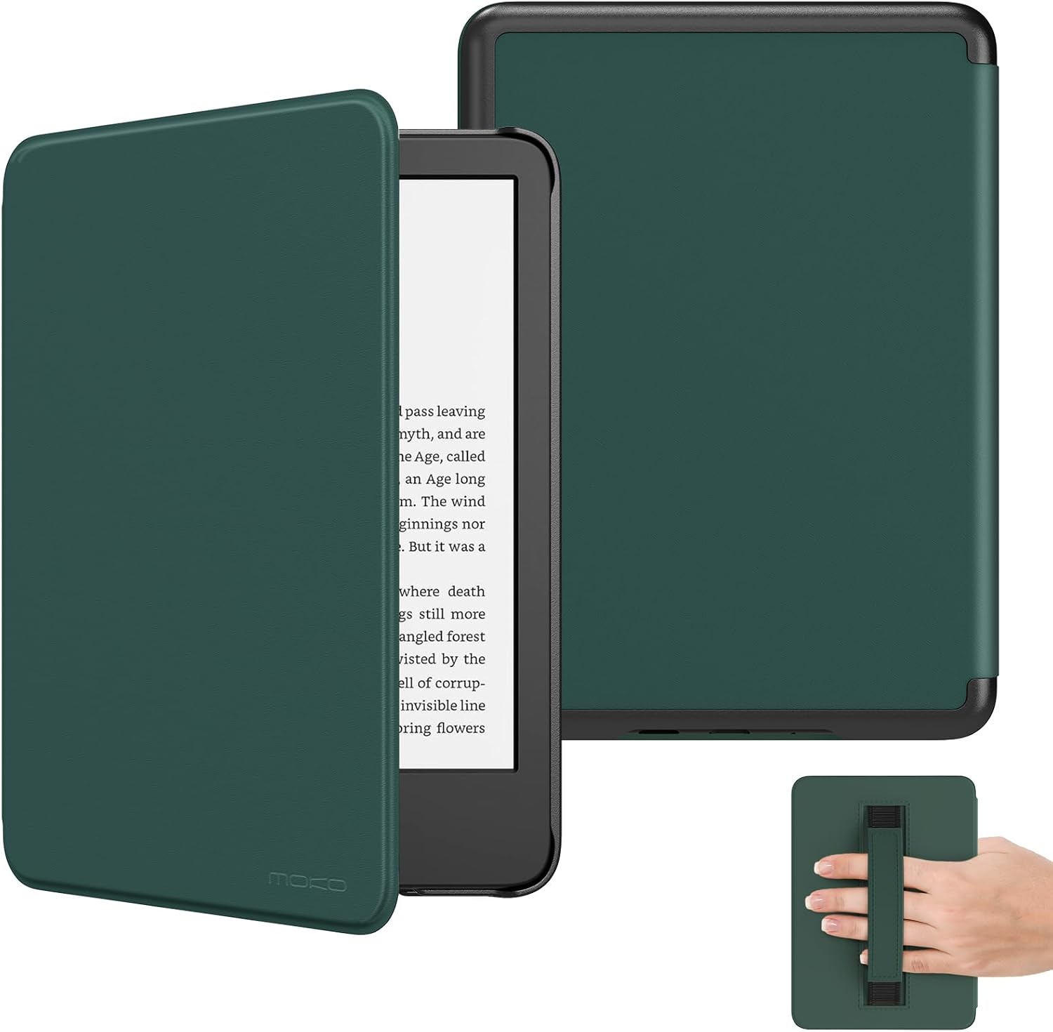 ESTUCHE PARA KINDLE 6' MOKO 11ª GENERACIÓN 2024/2022 VERDE MEDIANOCHE - 1