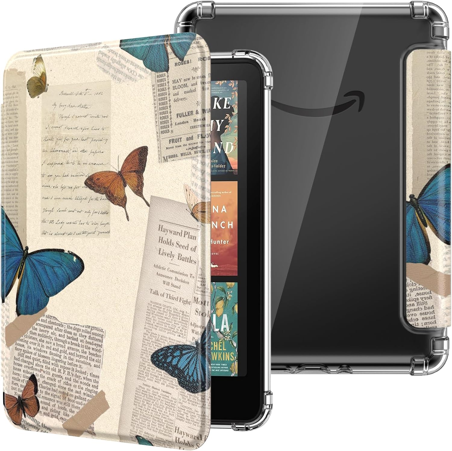 ESTUCHE MOKO PARA KINDLE PAPERWHITE 12ª GEN Y COLORSOFT 2024 MARIPOSA VINTAGE - 1