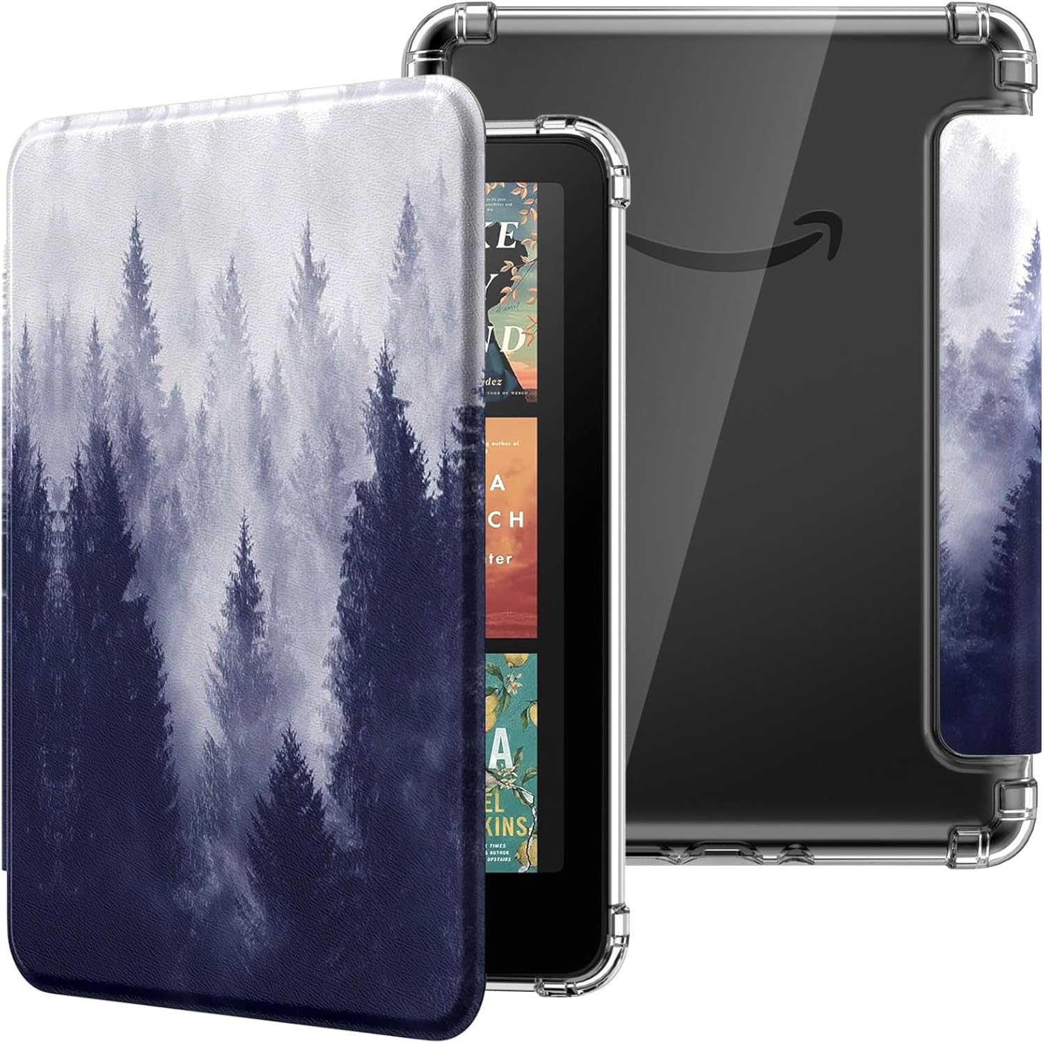 ESTUCHE MOKO PARA KINDLE PAPERWHITE 12ª GEN Y COLORSOFT 2024 GRIS BOSQUE - 1