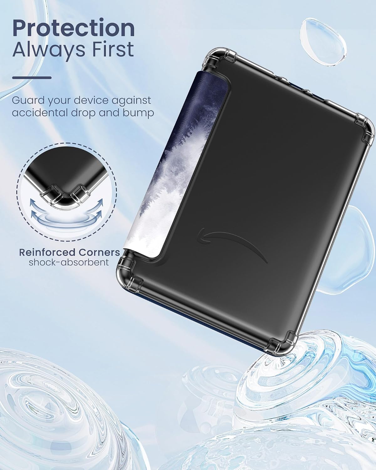 ESTUCHE MOKO PARA KINDLE PAPERWHITE 12ª GEN Y COLORSOFT 2024 GRIS BOSQUE - 3