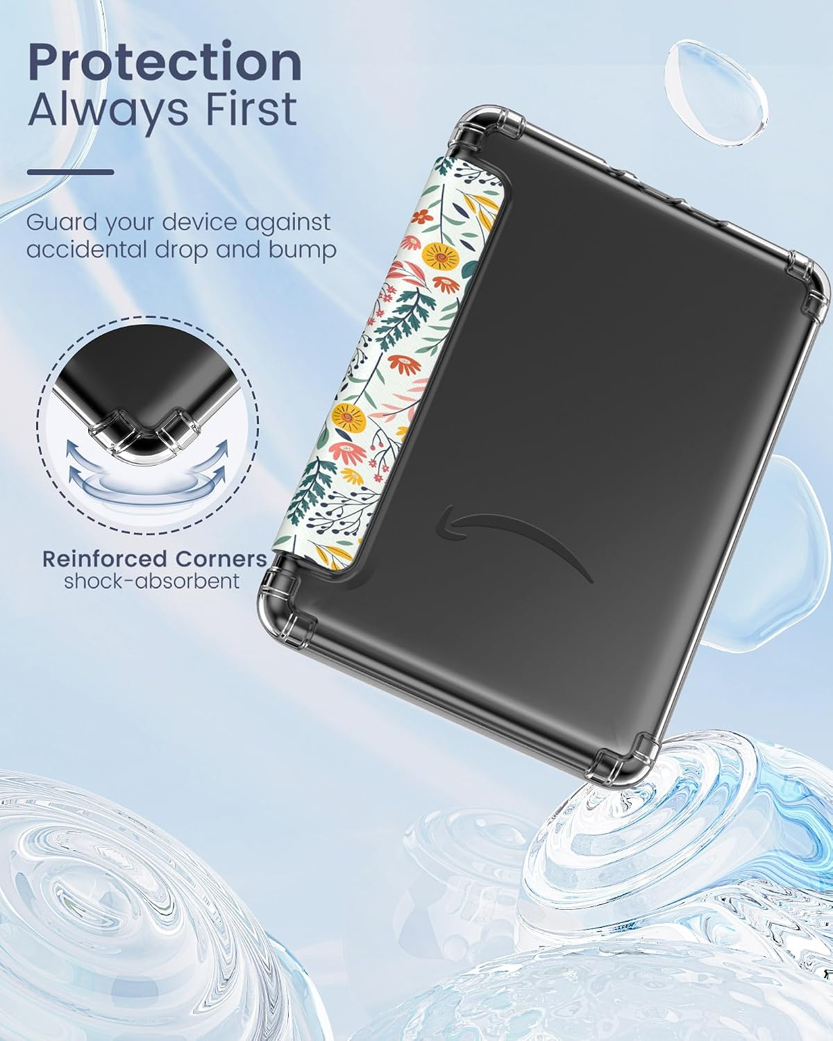 ESTUCHE MOKO PARA KINDLE PAPERWHITE 12TH GEN Y COLORSOFT 2024 FLORES - 3