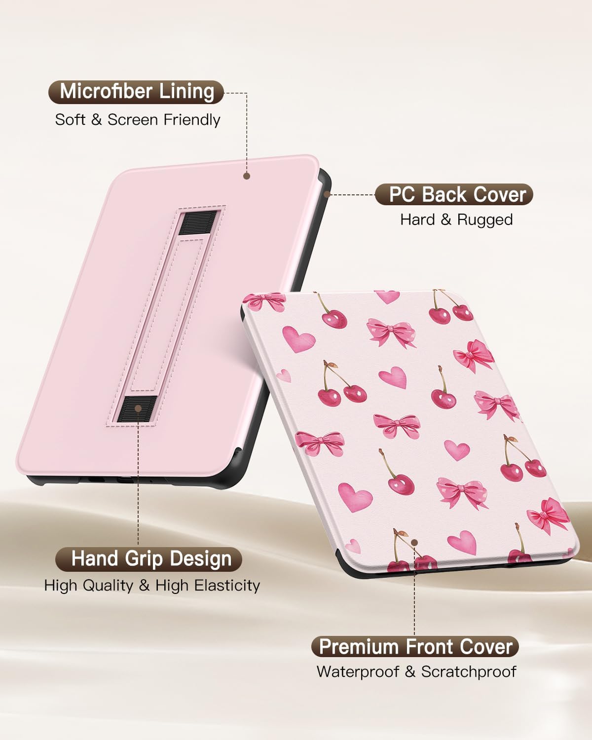ESTUCHE MOKO PARA KINDLE PAPERWHITE 7' 12ª GEN 2024 COLORSOFT CEREZA - 5