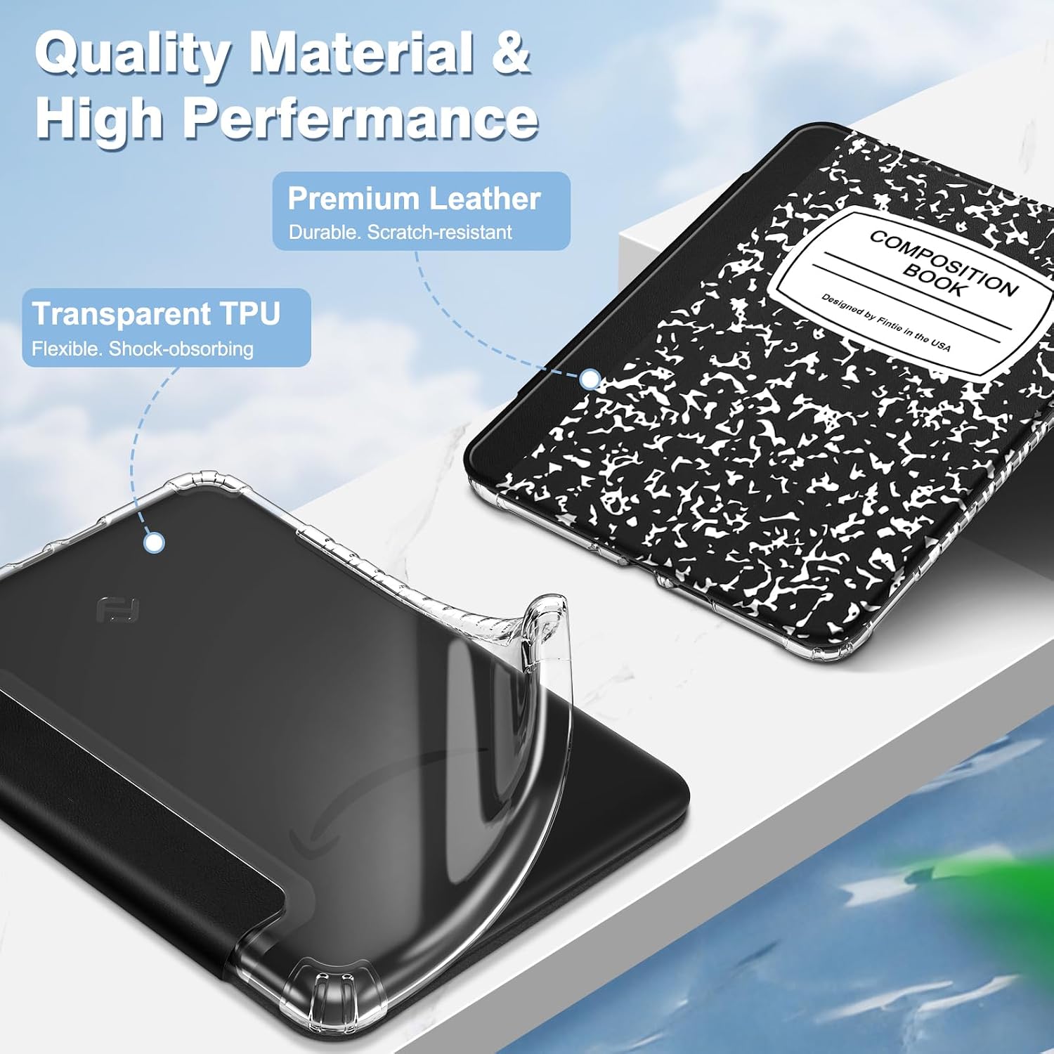 ESTUCHE FINTIE CLEAR PARA KINDLE PAPERWHITE 7' 12ª GEN 2024 Y KINDLE COLORSOFT - 4