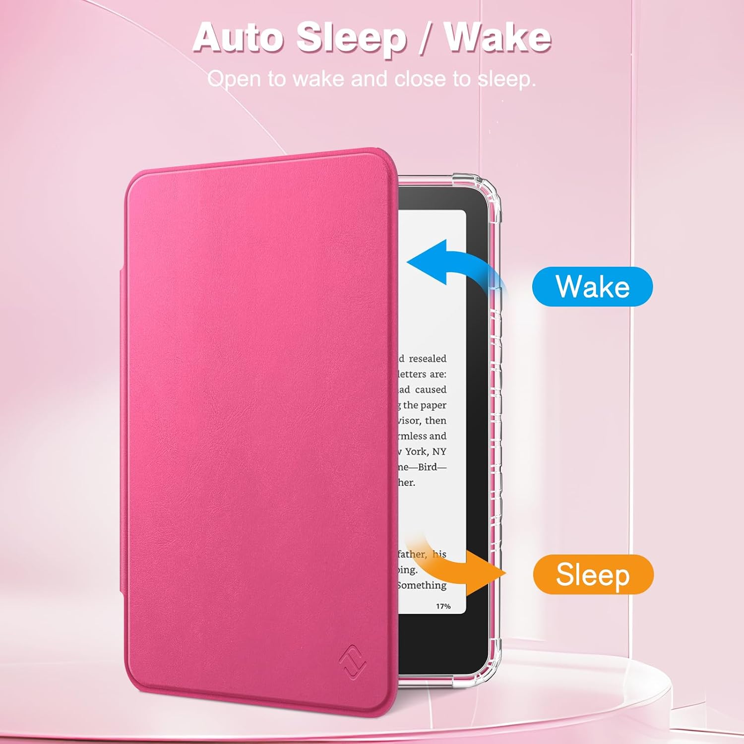 ESTUCHE FINTIE TRANSPARENTE PARA KINDLE PAPERWHITE 7' 12ª GEN 2024 Y KINDLE COLORSOFT - 3
