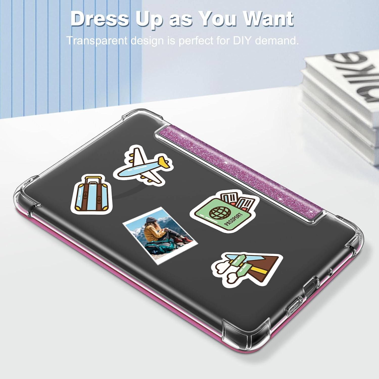 ESTUCHE FINTIE SLIM TPU PARA KINDLE 6' 11ª GENERACIÓN 2024/2022 PÚRPURA BRILLANTE - 5