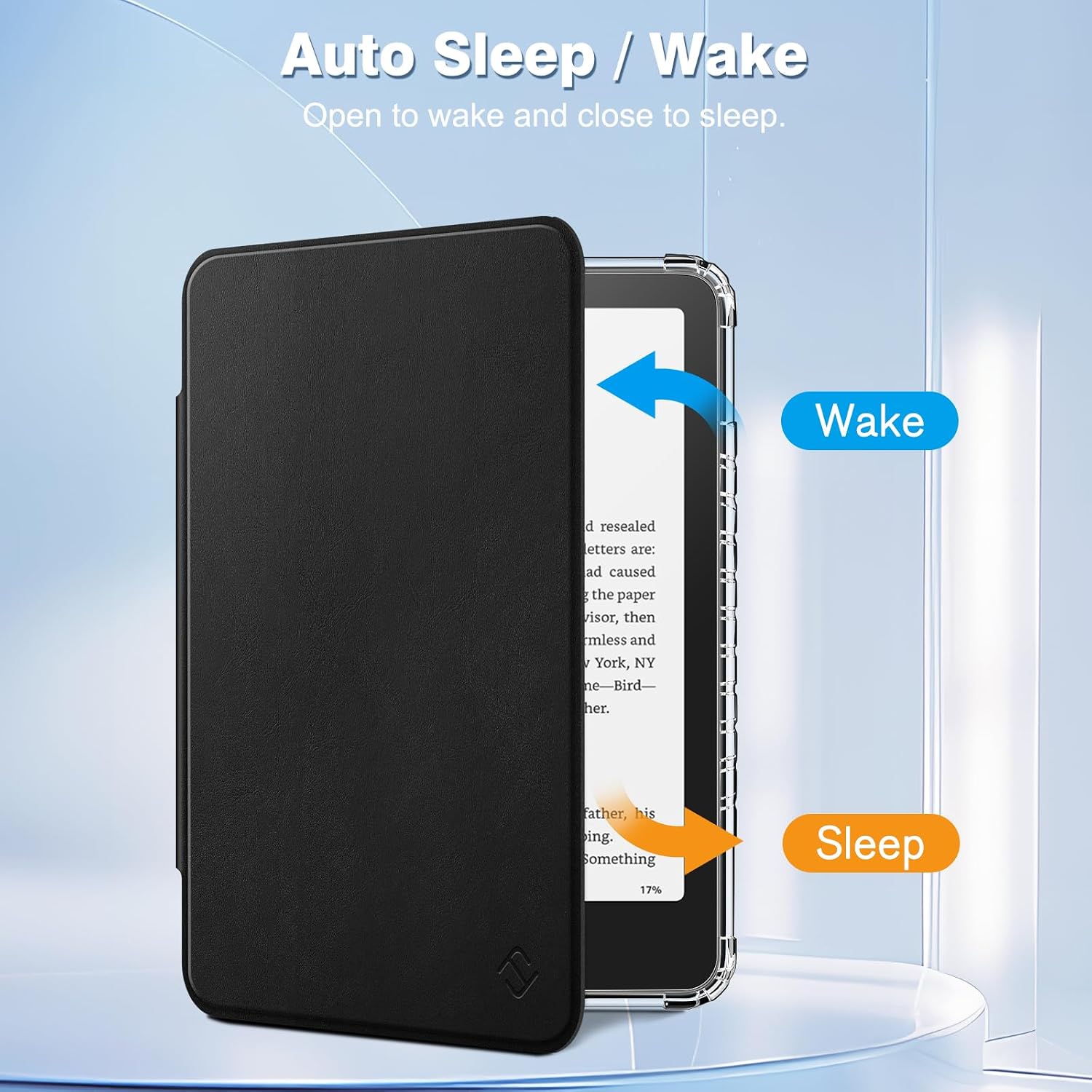 ESTUCHE FINTIE TRANSPARENTE PARA KINDLE PAPERWHITE 7' 12ª GEN 2024 Y KINDLE COLORSOFT - 3