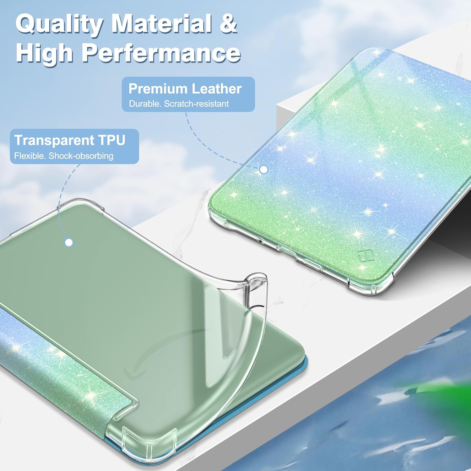 ESTUCHE FINTIE SLIM TPU PARA KINDLE 6' 11ª GENERACIÓN 2024/2022 SEASIDE OMBRE - 4