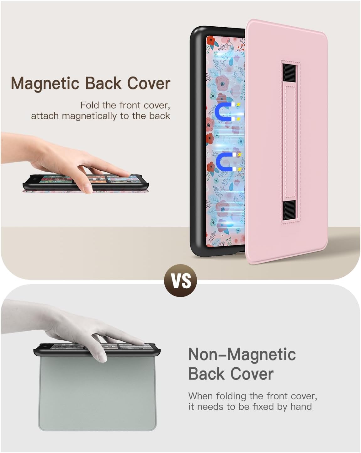ESTUCHE MOKO PARA KINDLE PAPERWHITE 7' 12ª GEN 2024 COLORSOFT ROSADO PRIMAVERA - 4