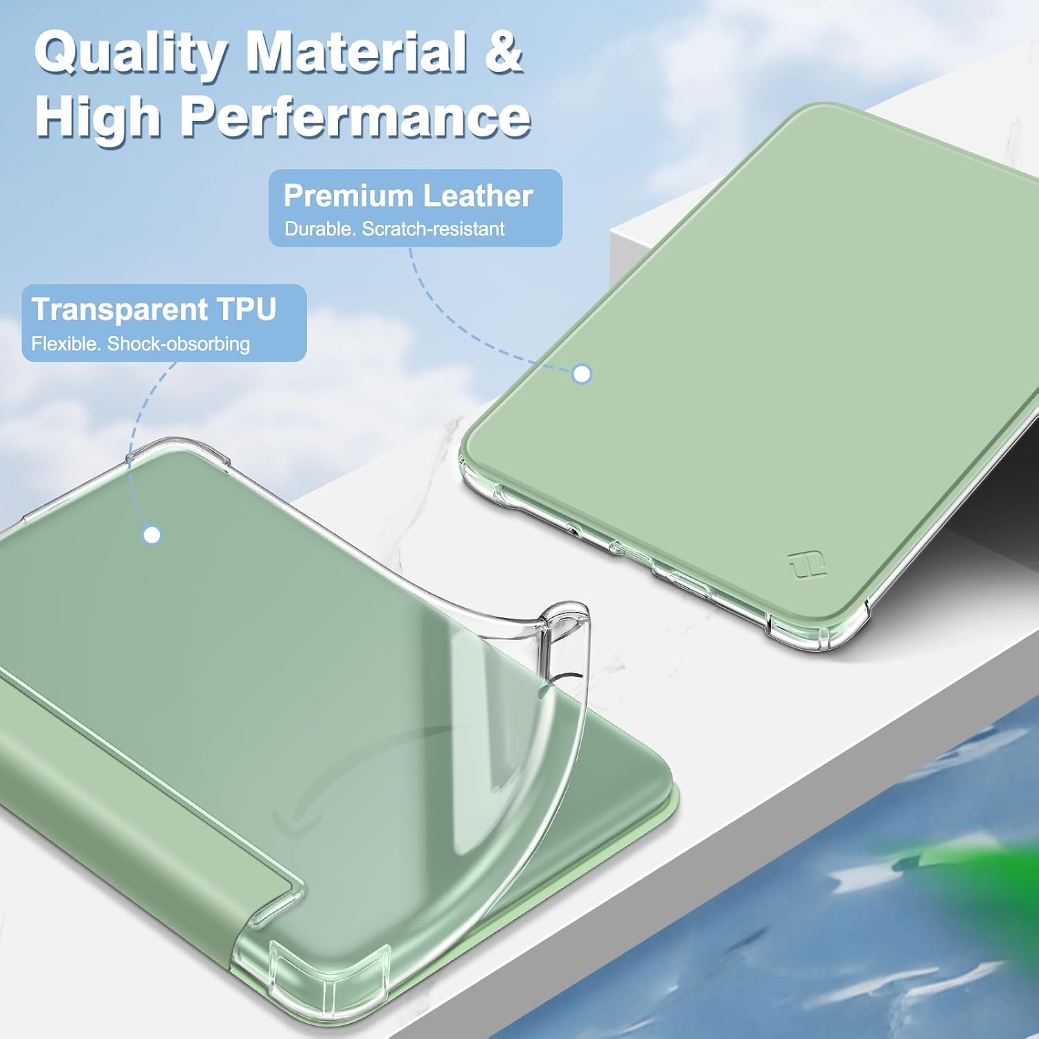 ESTUCHE FINTIE SLIM TPU PARA KINDLE 6' 11ª GENERACIÓN 2024/2022 AGAVE - 4