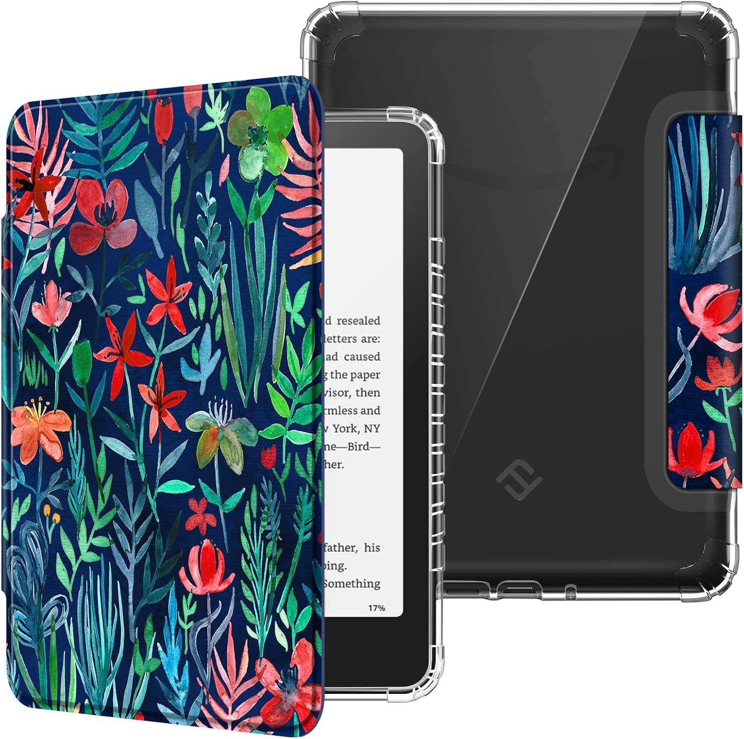 ESTUCHE FINTIE TRANSPARENTE PARA KINDLE PAPERWHITE 7' 12ª GEN 2024 Y KINDLE COLORSOFT - 1