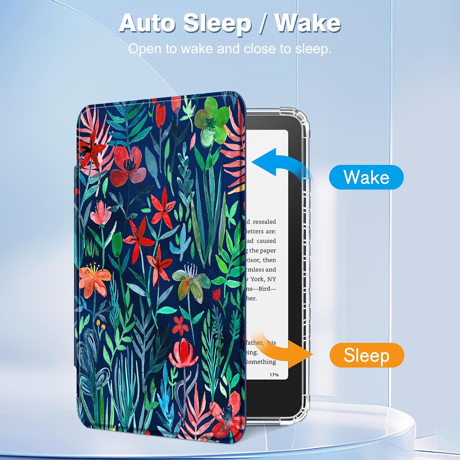 ESTUCHE FINTIE TRANSPARENTE PARA KINDLE PAPERWHITE 7' 12ª GEN 2024 Y KINDLE COLORSOFT - 3