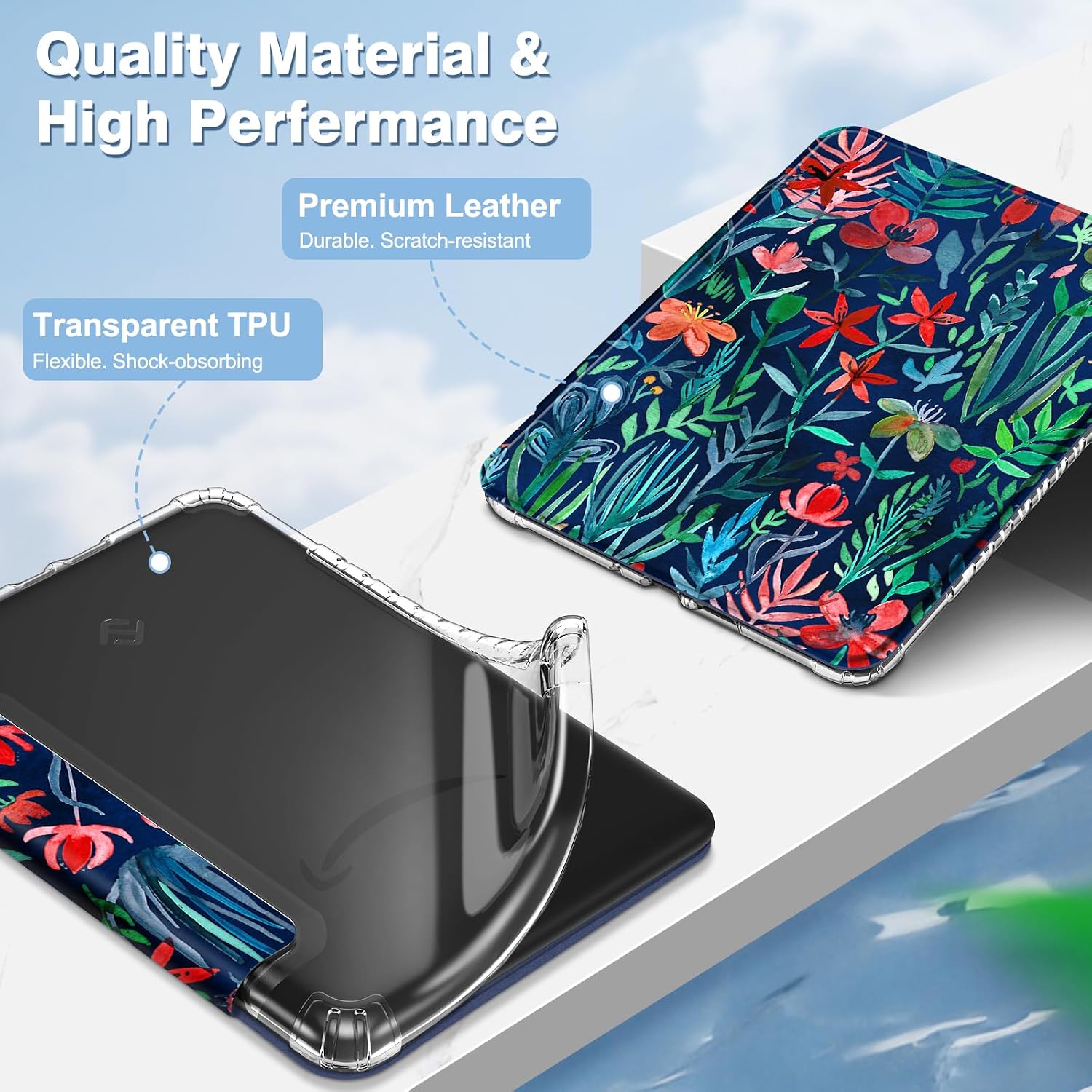 ESTUCHE FINTIE TRANSPARENTE PARA KINDLE PAPERWHITE 7' 12ª GEN 2024 Y KINDLE COLORSOFT - 4