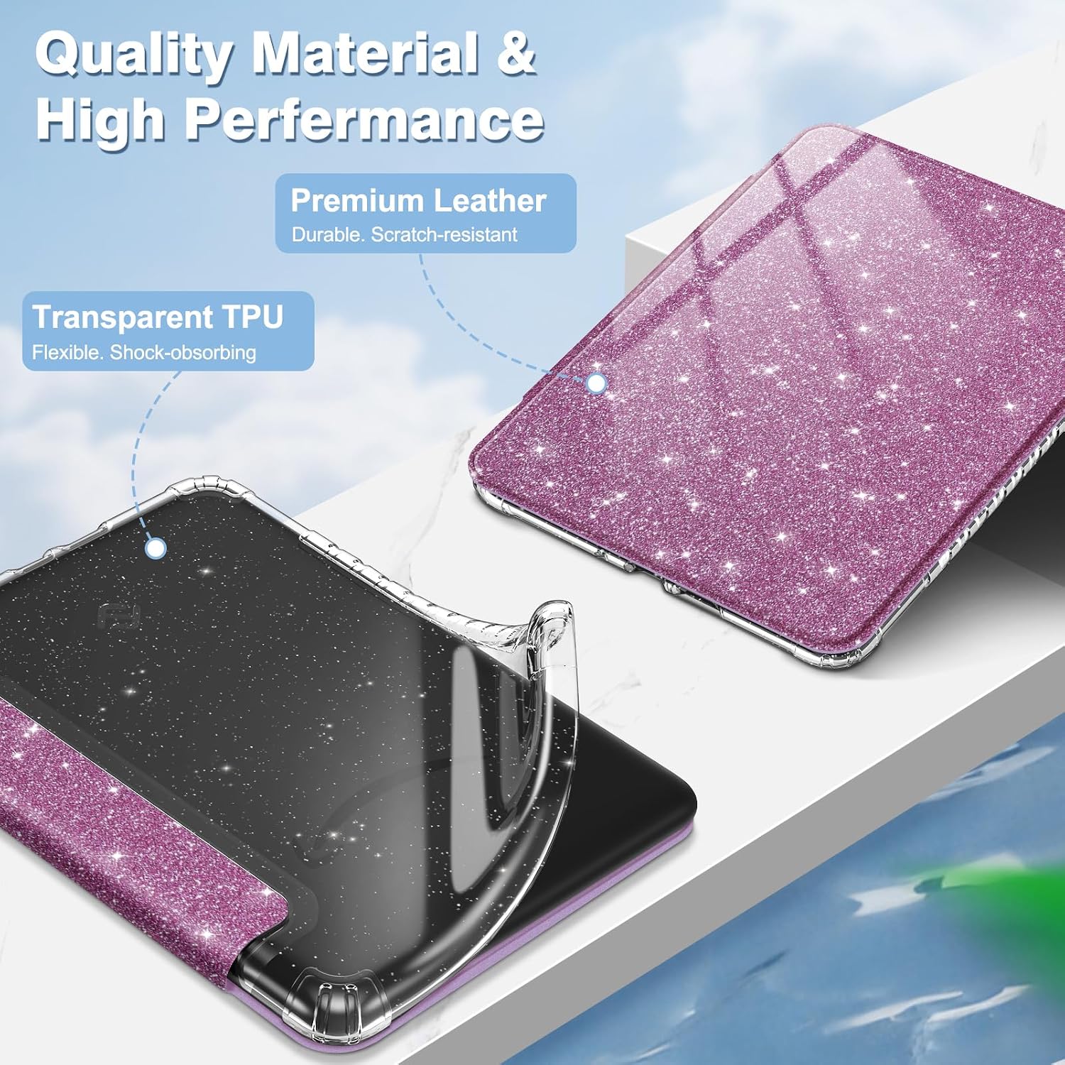 ESTUCHE FINTIE CLEAR PARA KINDLE PAPERWHITE 7' 12ª GEN 2024 Y KINDLE COLORSOFT - 4