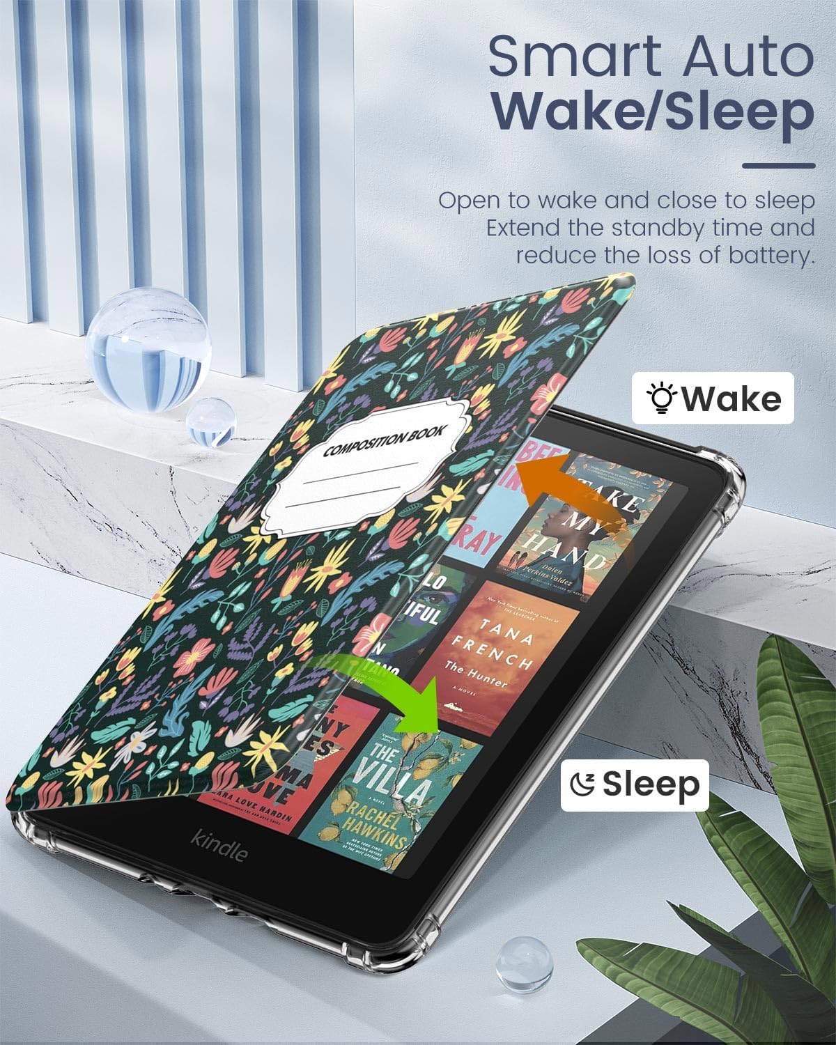 FUNDA MOKO PARA KINDLE PAPERWHITE 7' 12ª GEN 2024 COLORSOFT FLORAL - 5