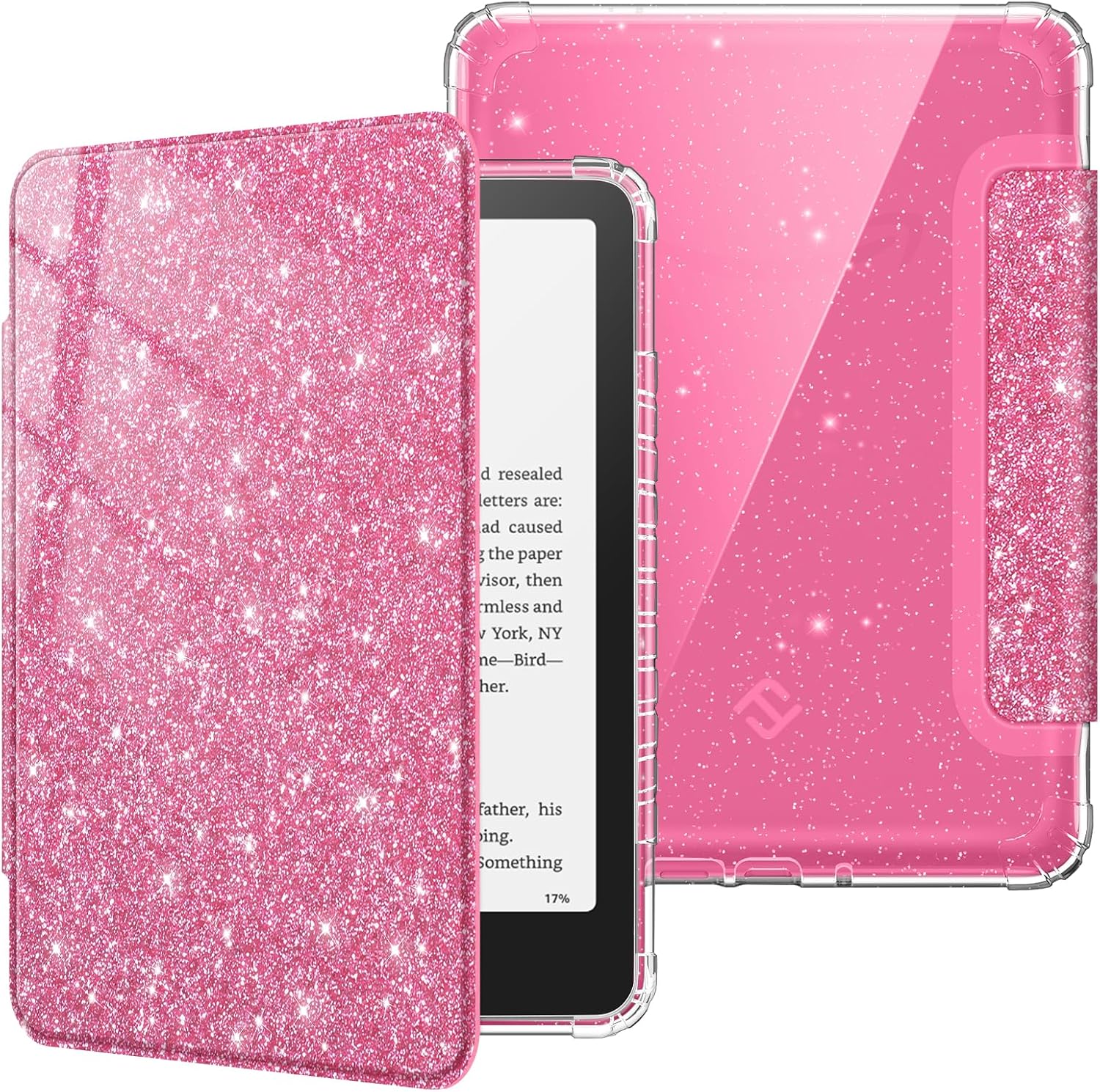 ESTUCHE FINTIE TRANSPARENTE PARA KINDLE PAPERWHITE 7' 12ª GEN 2024 Y KINDLE COLORSOFT - 1