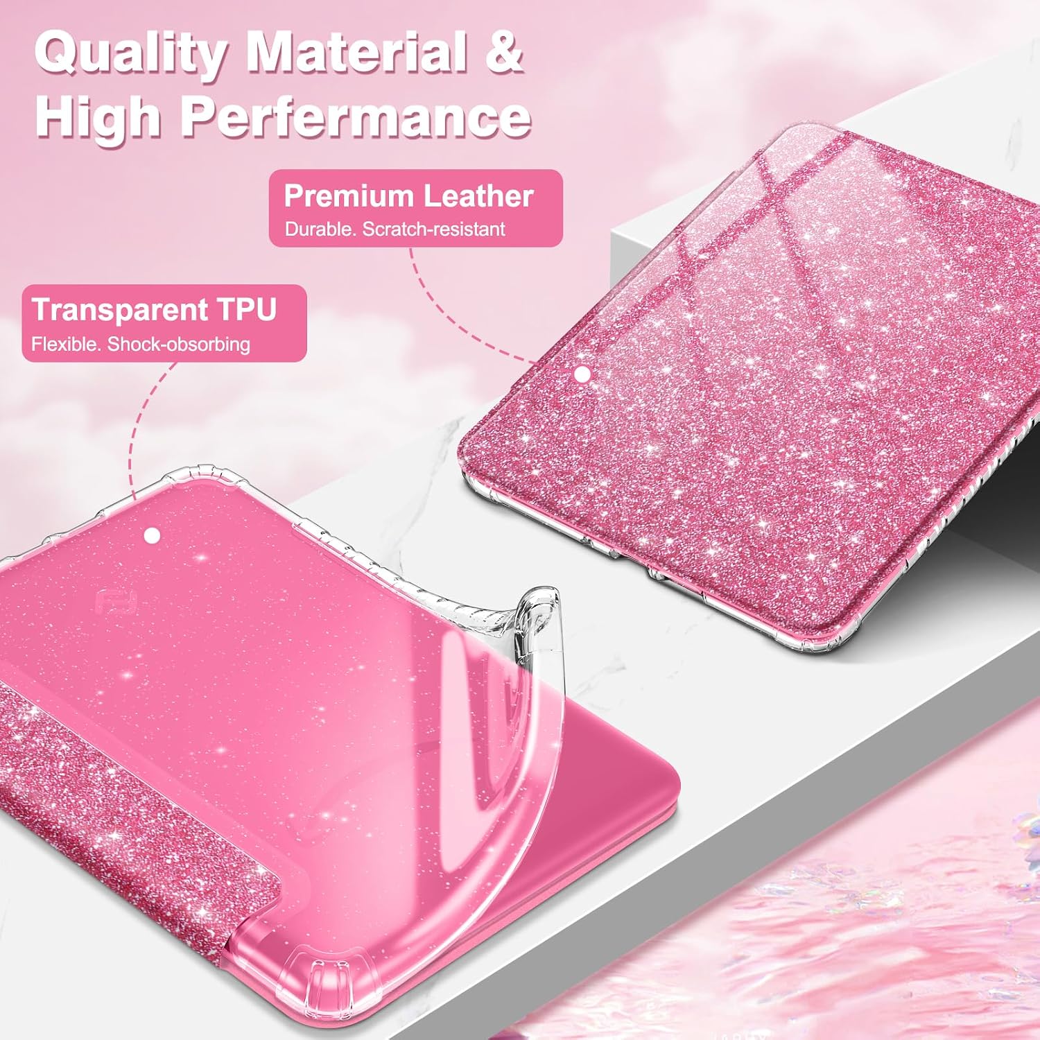 ESTUCHE FINTIE TRANSPARENTE PARA KINDLE PAPERWHITE 7' 12ª GEN 2024 Y KINDLE COLORSOFT - 4