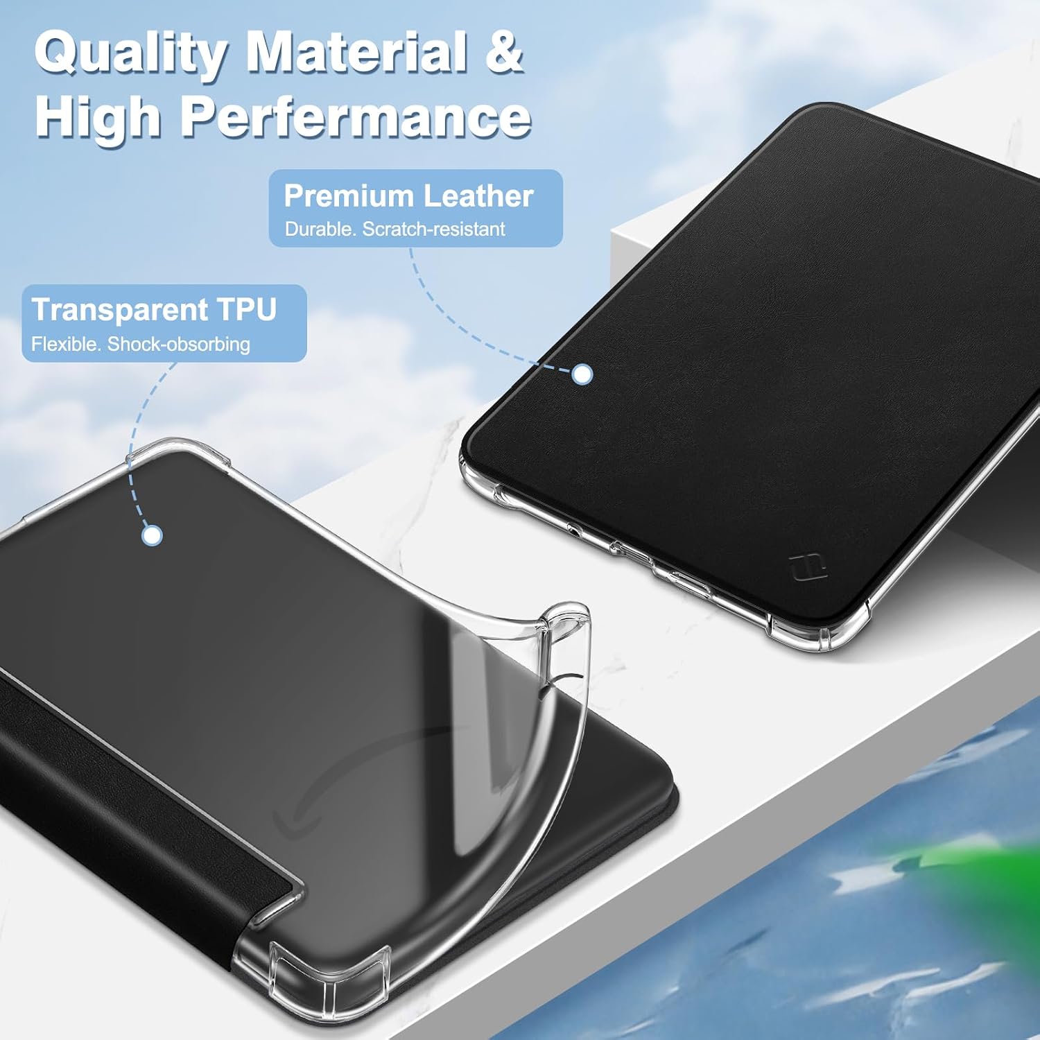 ESTUCHE FINTIE SLIM TPU PARA KINDLE 6' 11ª GENERACIÓN 2024/2022 NEGRO - 4