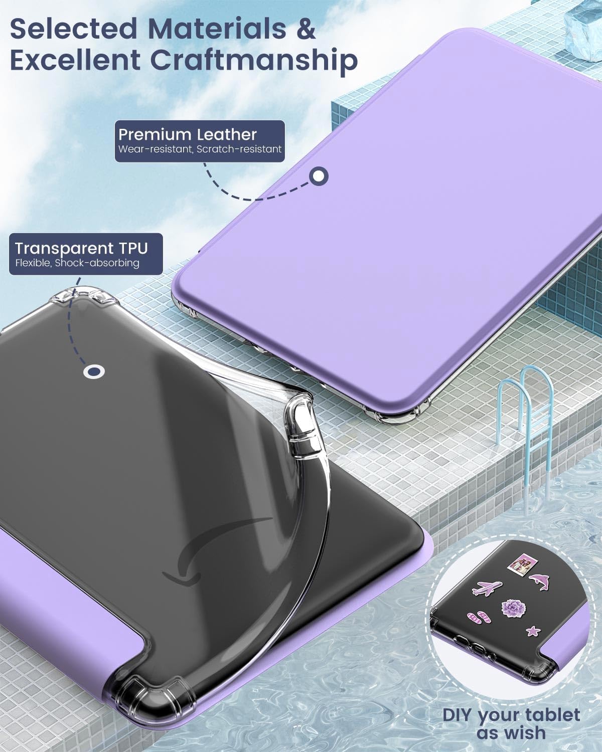ESTUCHE MOKO PARA KINDLE PAPERWHITE 12ª GEN Y COLORSOFT 2024 LILA - 4