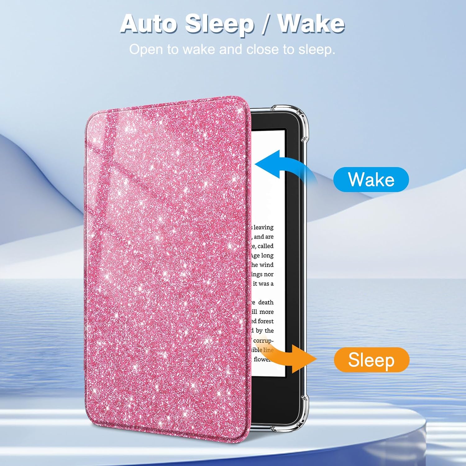 ESTUCHE FINTIE SLIM TPU PARA KINDLE 6' 11ª GENERACIÓN 2024/2022 MAGENTA BRILLANTE - 3