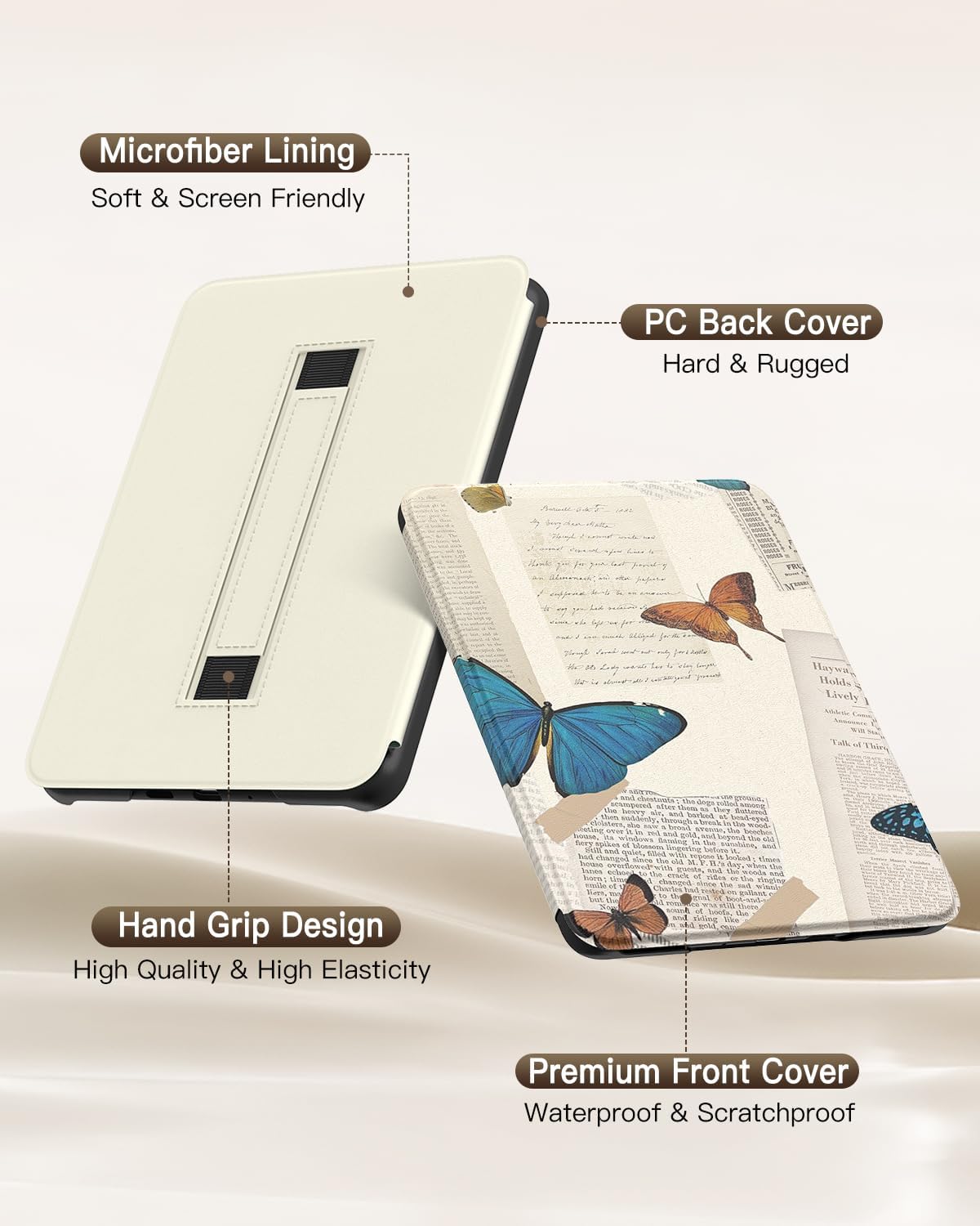 ESTUCHE MOKO PARA KINDLE PAPERWHITE 7' 12ª GEN 2024 MARIPOSA VINTAGE - 5
