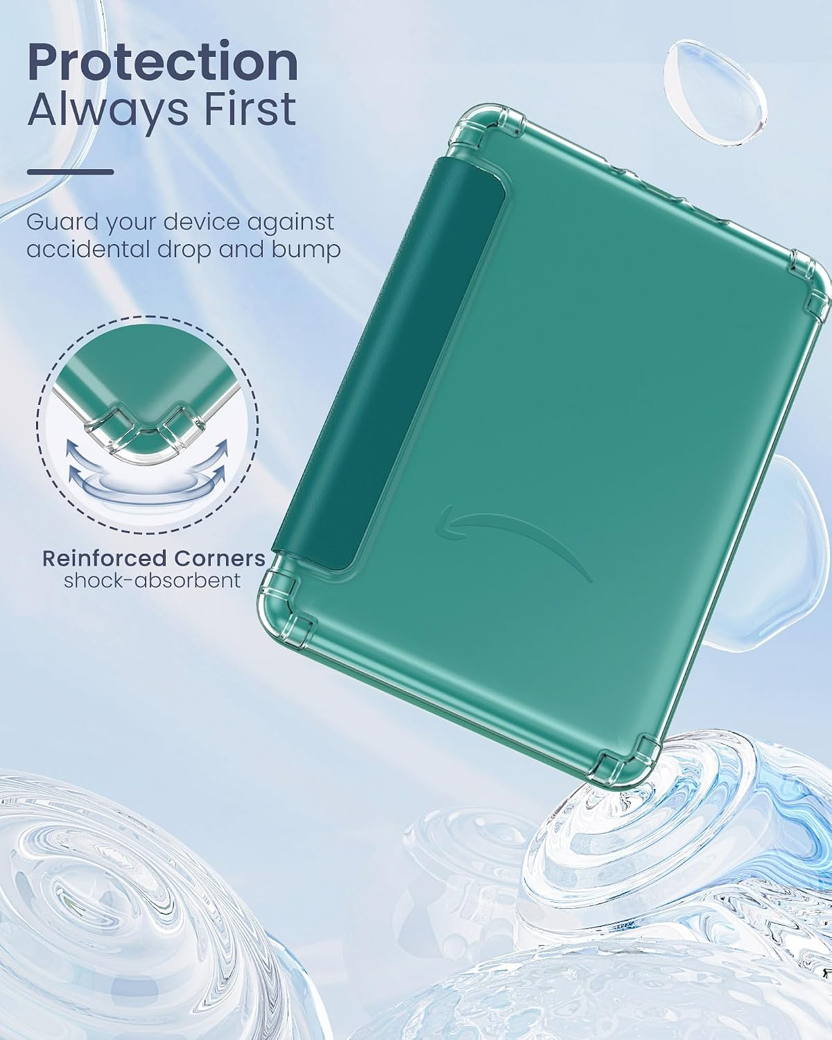 ESTUCHE MOKO PARA KINDLE PAPERWHITE 12ª GEN Y COLORSOFT 2024 VERDE JADE - 3