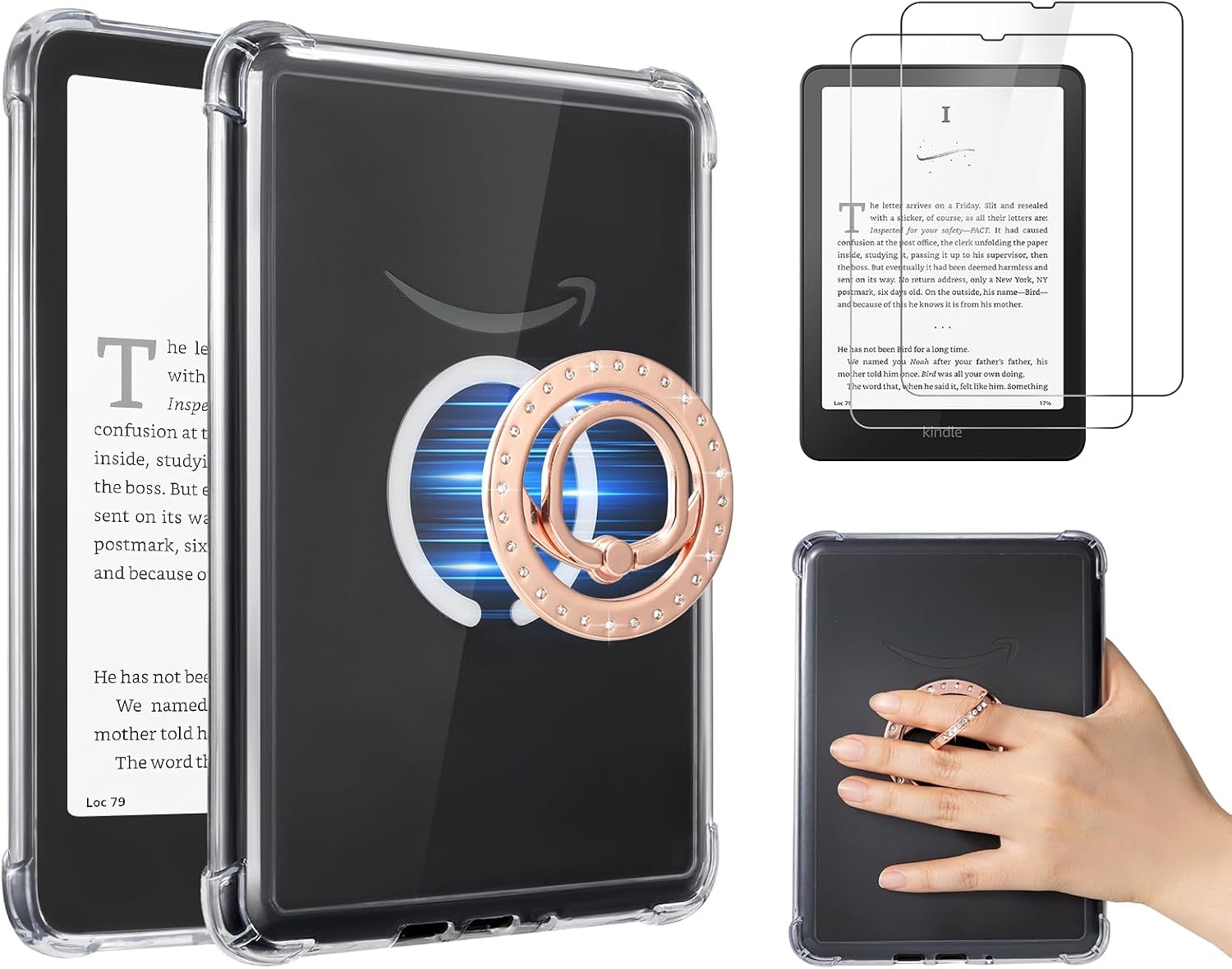 ESTUCHE TRANSPARENTE COBAK PARA E-READERS 7 PULGADAS - 1