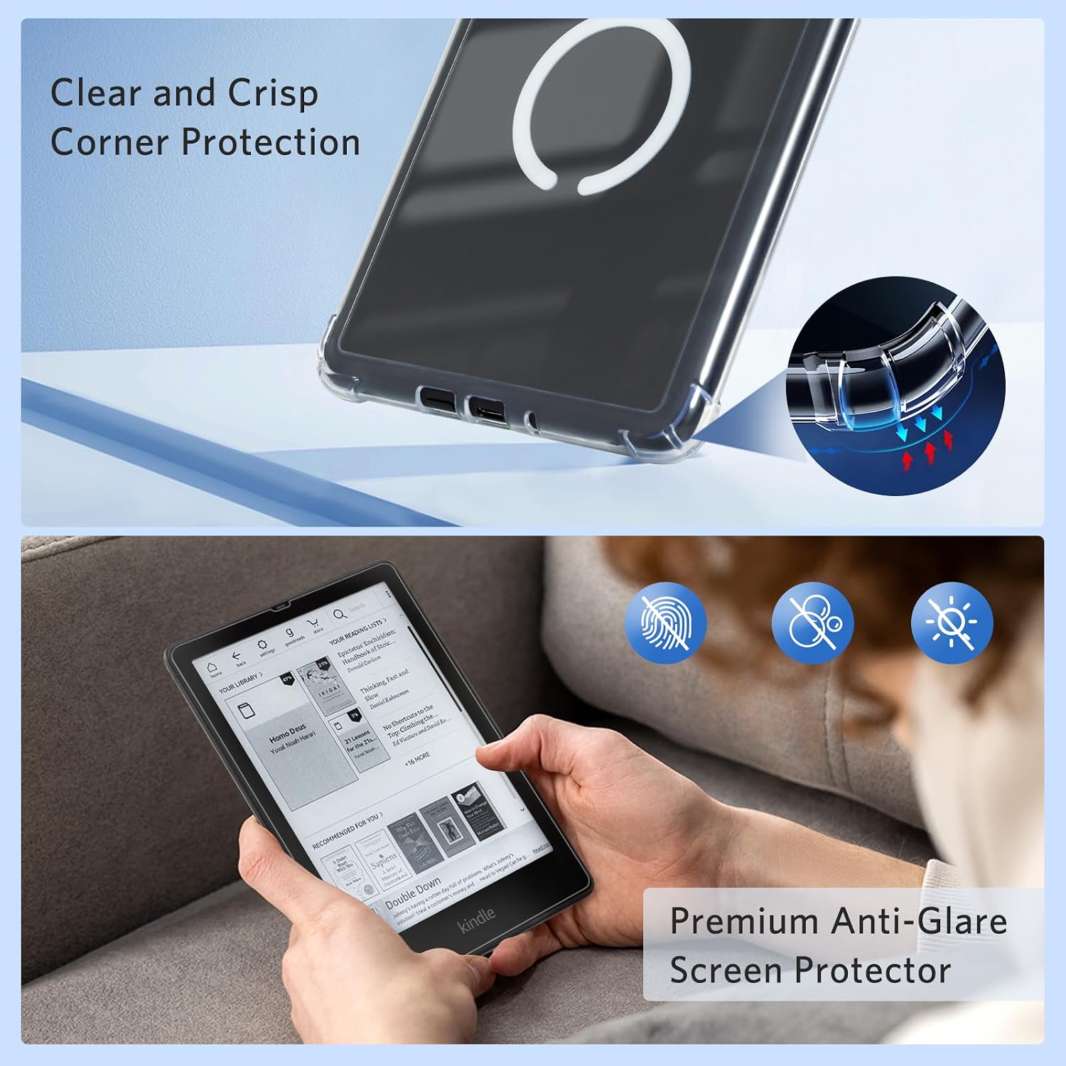 ESTUCHE TRANSPARENTE COBAK PARA E-READERS 7 PULGADAS - 5